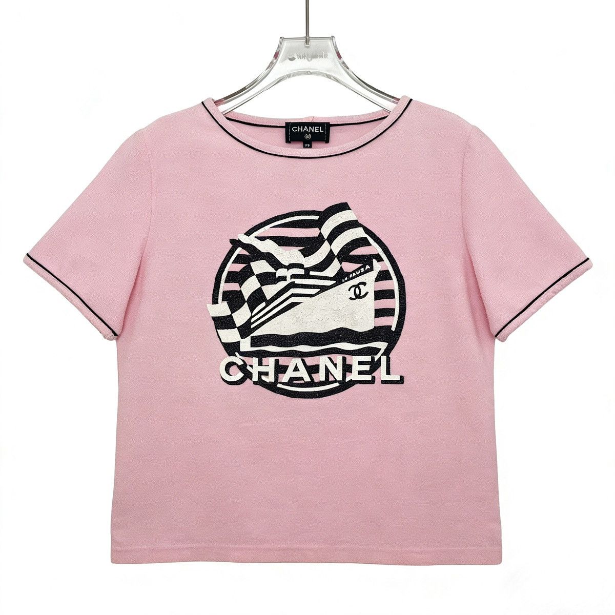 Chanel CHANEL Cruise Collection Printed Short Sleeve T-shirt K26WX Size XS / US 0-2 / IT 36-38 - 1 Thumbnail