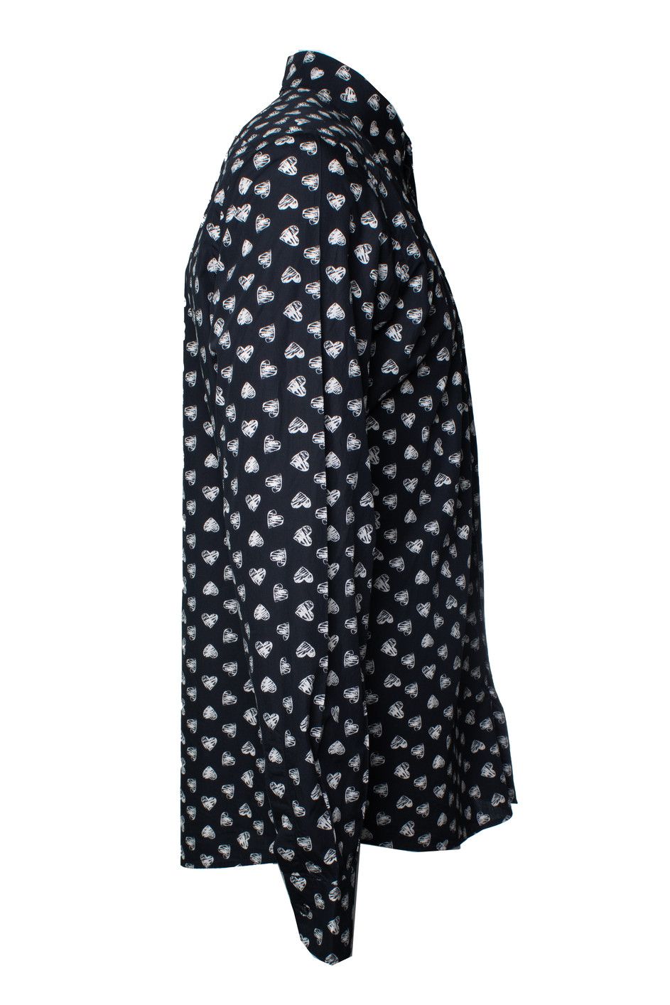 Dolce & Gabbana Dolce & Gabbana, Hart printed black shirt Size US XL / EU 56 / 4 - 3 Thumbnail