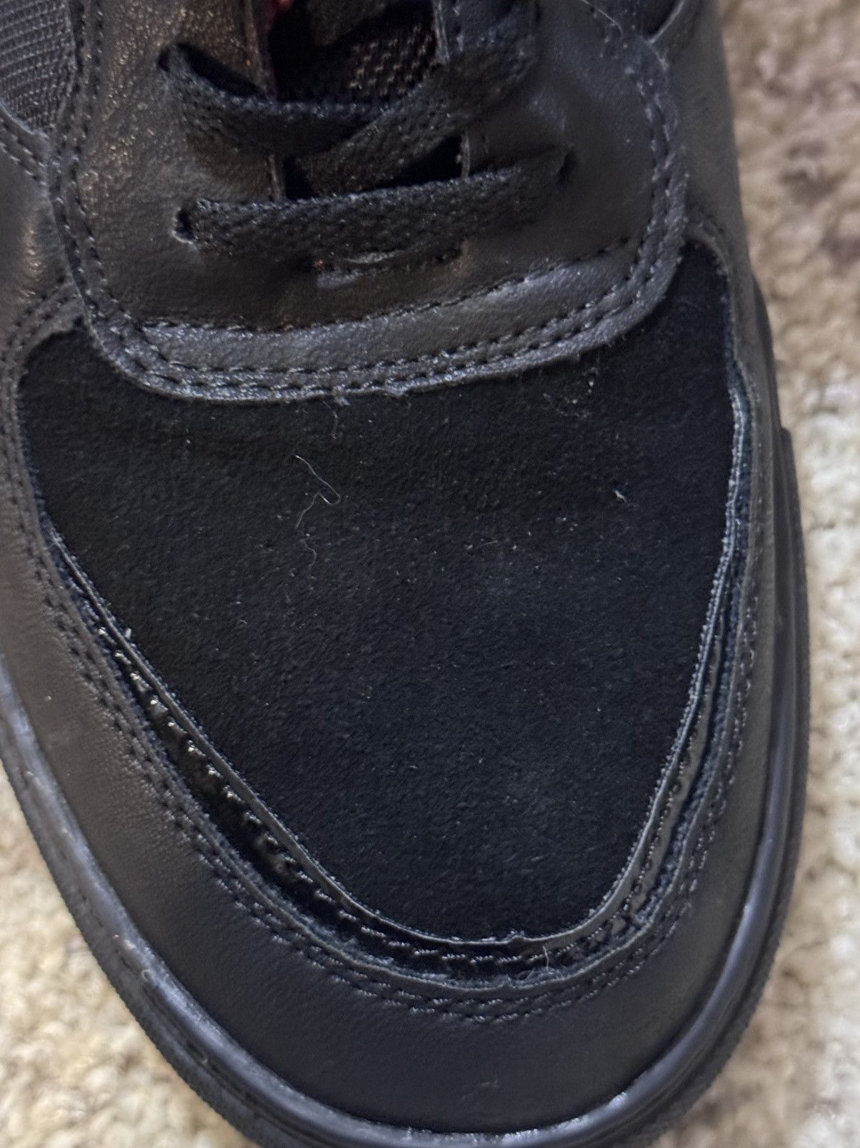 Other NWOT Black leather high top trainers #hightop #leather Size US 12.5 / EU 45-46 - 2 Thumbnail