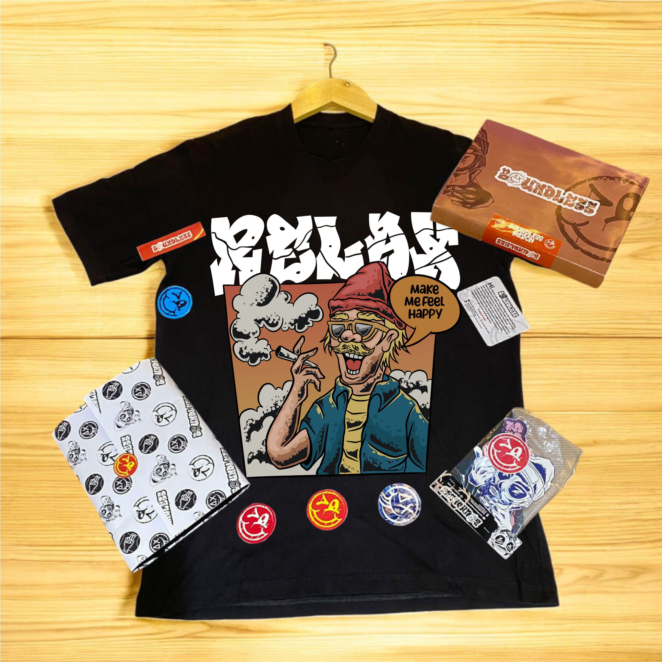 Local Authority Boundless T-shirt "Relax" Size US L / EU 52-54 / 3 - 1 Thumbnail
