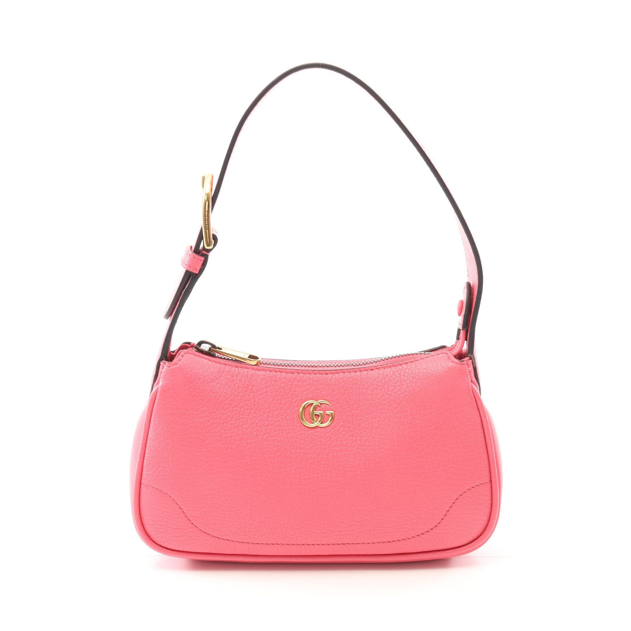 Gucci Gucci Aphrodite Gg Marmont Handbag Leather Pink Size ONE SIZE - 1 Preview