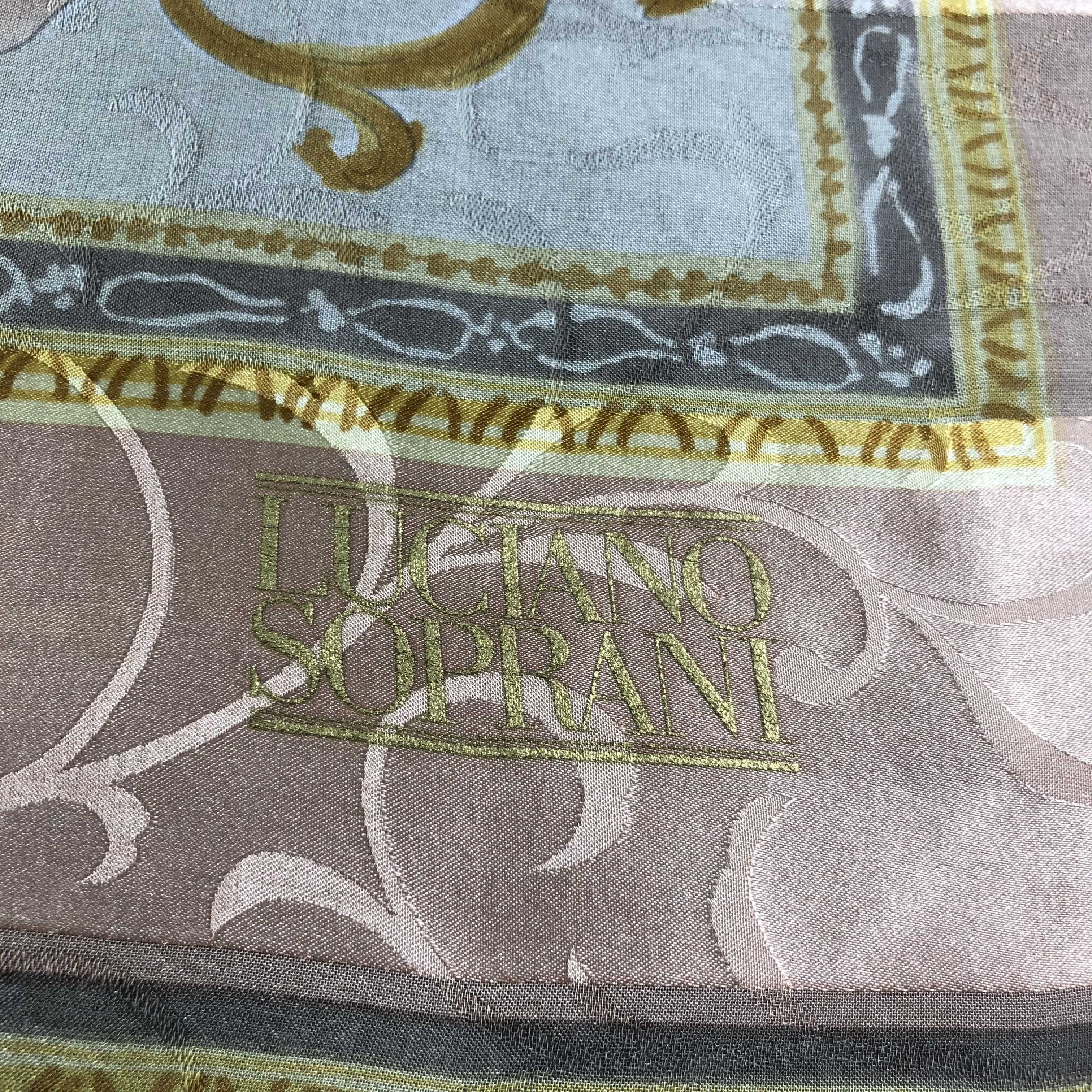 Vintage Vintage Luciano Soprani Slit Thread Silk Scarf M692 Size ONE SIZE - 3 Thumbnail