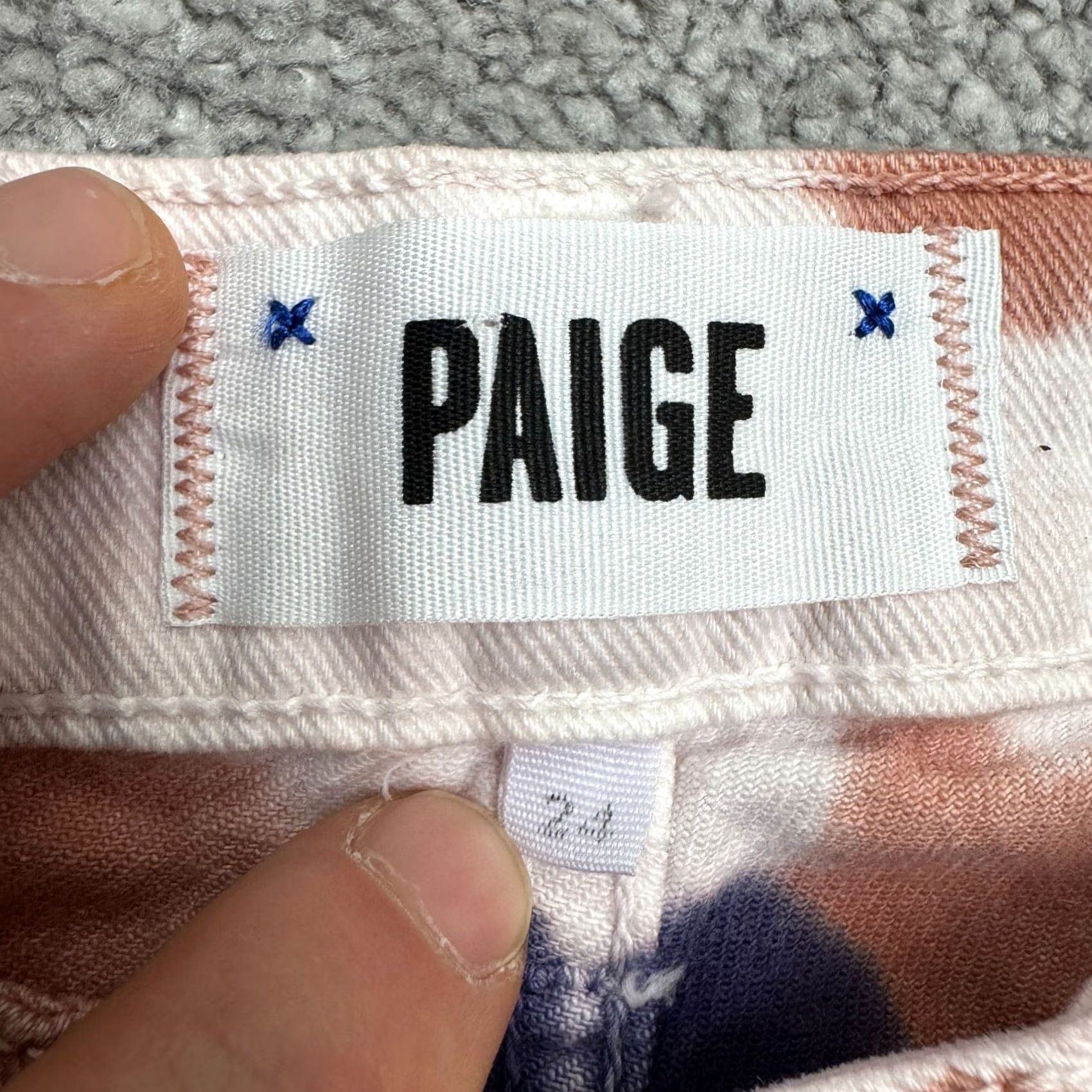 Paige Paige Denim Shorts Women 24 Multicolor Tie-Dye Stretch Boyfriend Casual Summer Streetwear Size 42" / US 20 - 7 Thumbnail