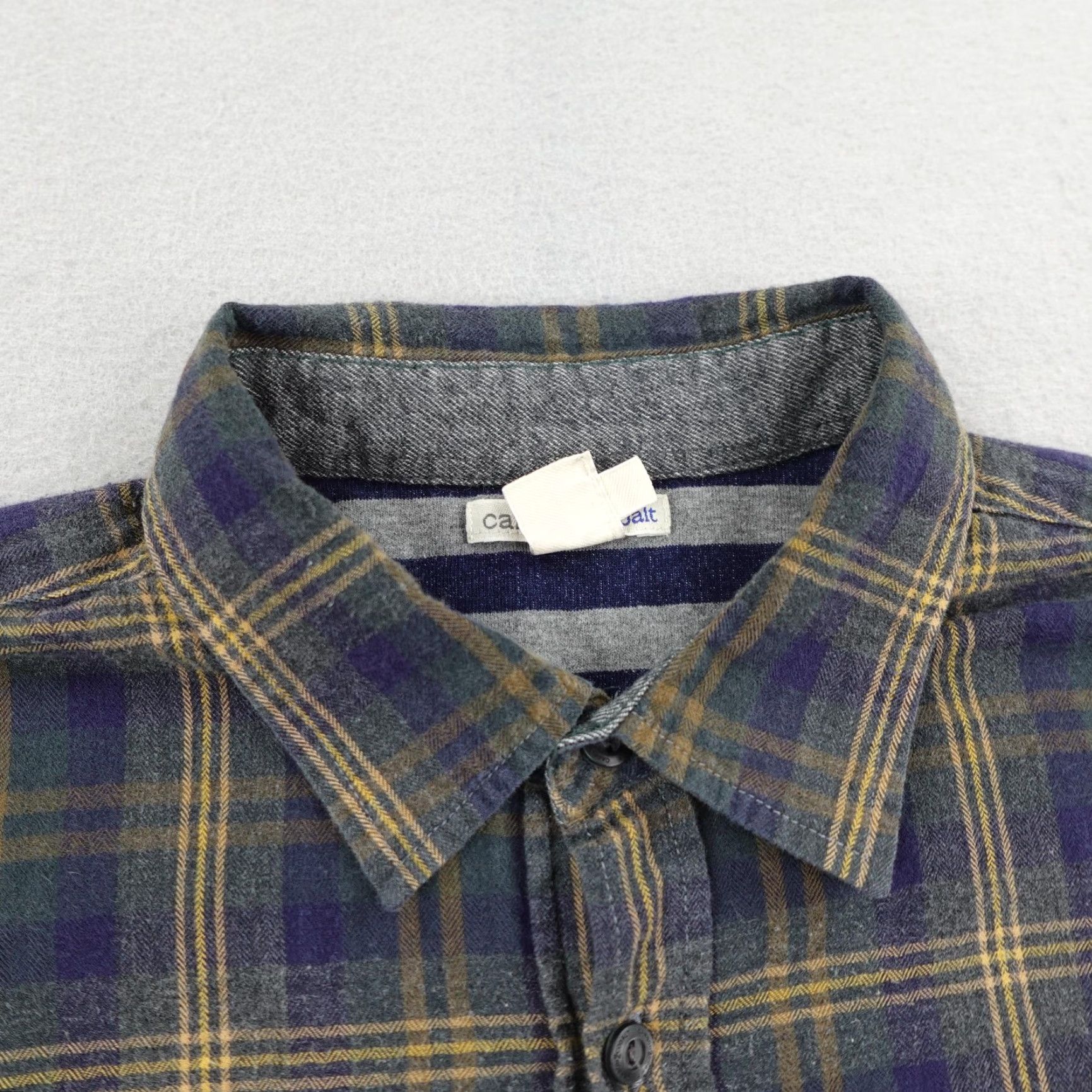 Carbon2Cobalt VINTAGE Carbon 2 Cobalt Shirt Mens Green Plaid Flannel Button-Up Long Sleeve Workwear M Adult Green Mens Size US M / EU 48-50 / 2 - 2 Thumbnail