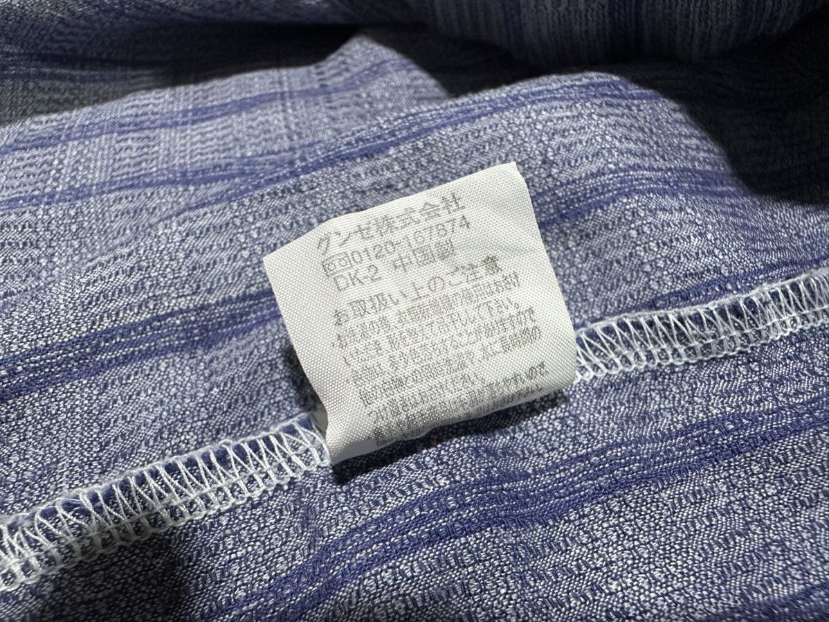 Japanese Brand 🔥Vintage Kansai Yamamoto Homme Striped Shirt Japanese Size US L / EU 52-54 / 3 - 9 Thumbnail
