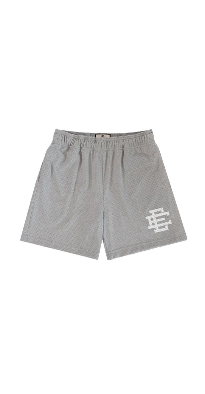 Pre-owned Eric Emanuel New  Basic Shorts Maryland Gray Large In Grey