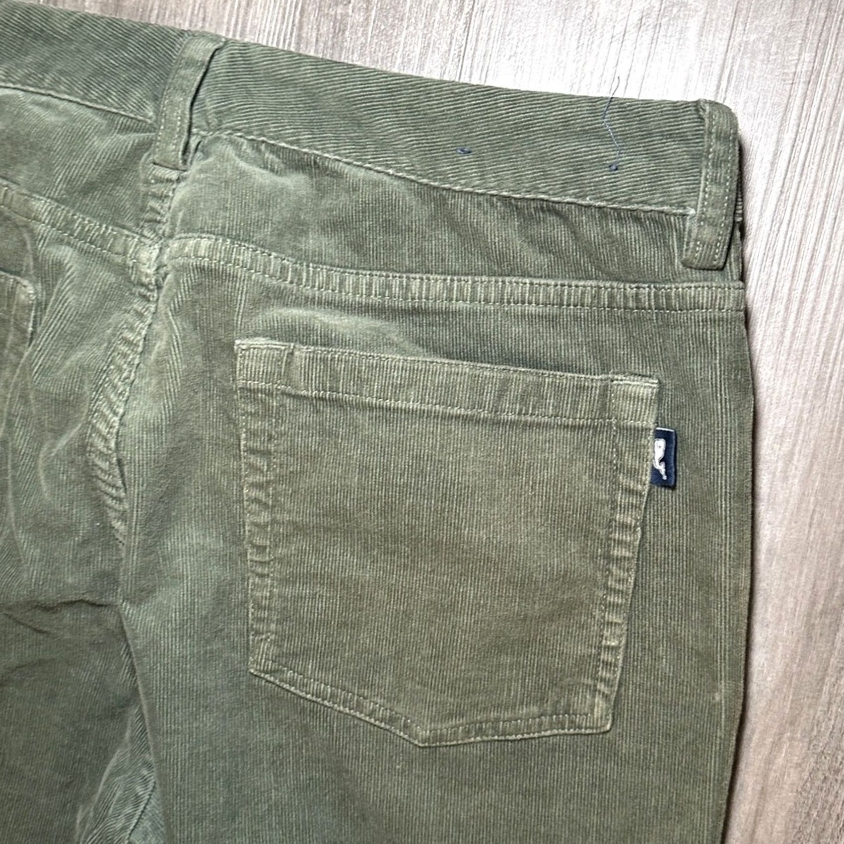 Vineyard Vines Vineyard Vines Corduroy 5 Pocket Straight Leg Pants Men 33 Regular Olive Green 33x32 Chino Mens Size US 33 - 5 Thumbnail