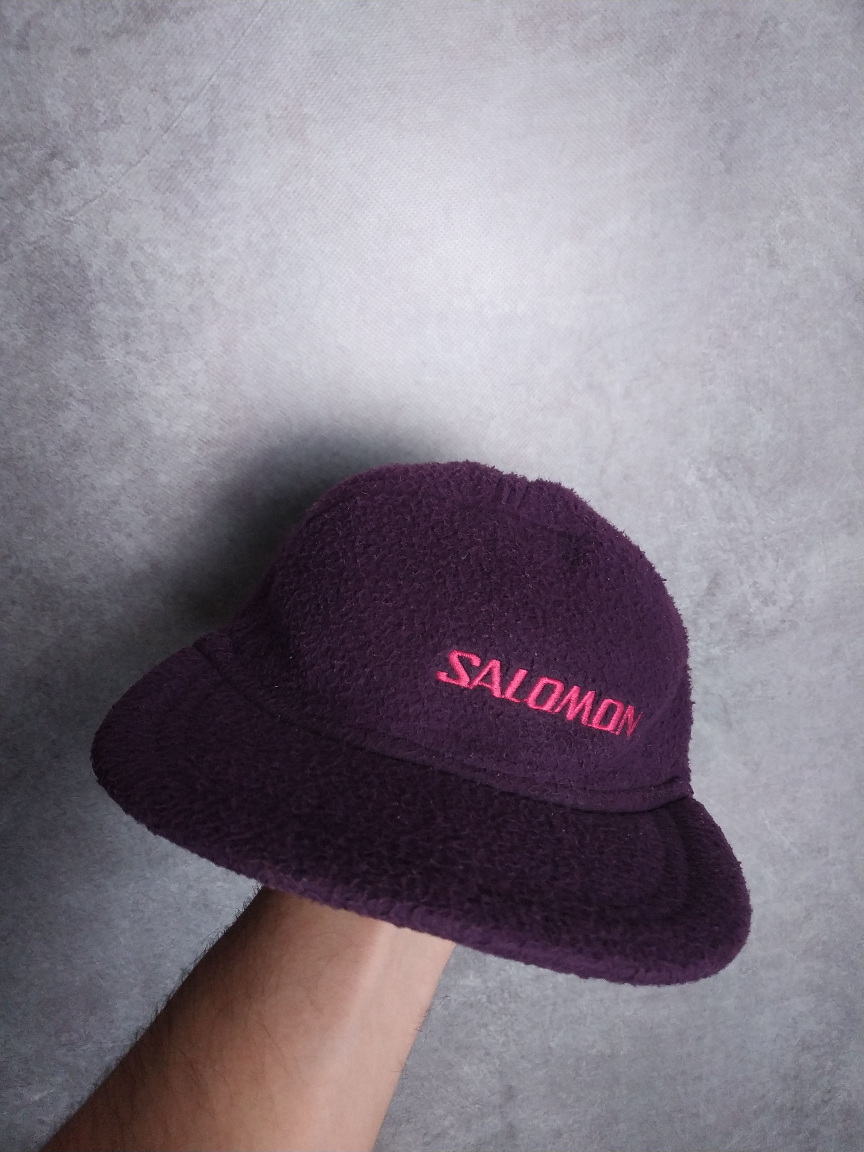 Salomon RARE🔥Vintage Salomon 90’s Fleece Polartec Cap Hat Size ONE SIZE - 2 Thumbnail