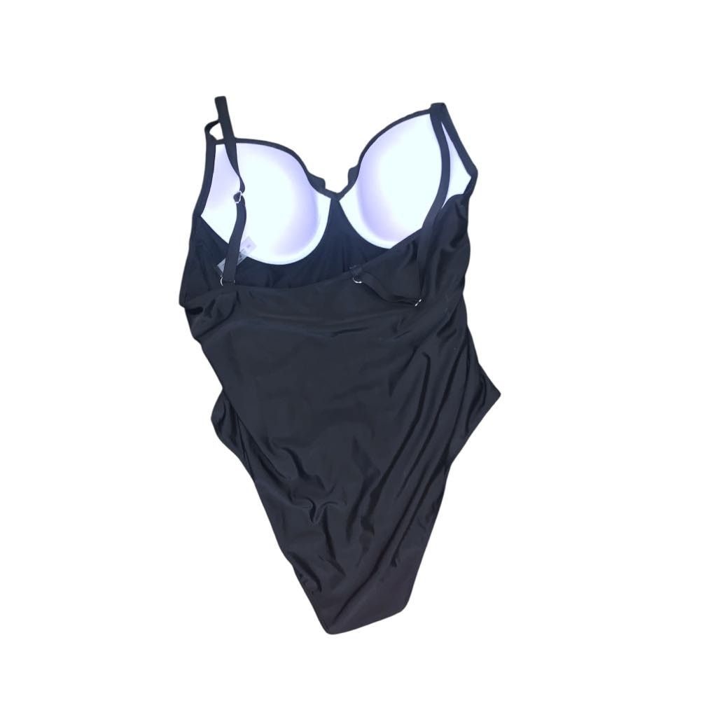 Other One Piece Swimsuit Bathing Suit Black Adjustable Plus 3XL Size 3XL / US 20-22 - 2 Thumbnail