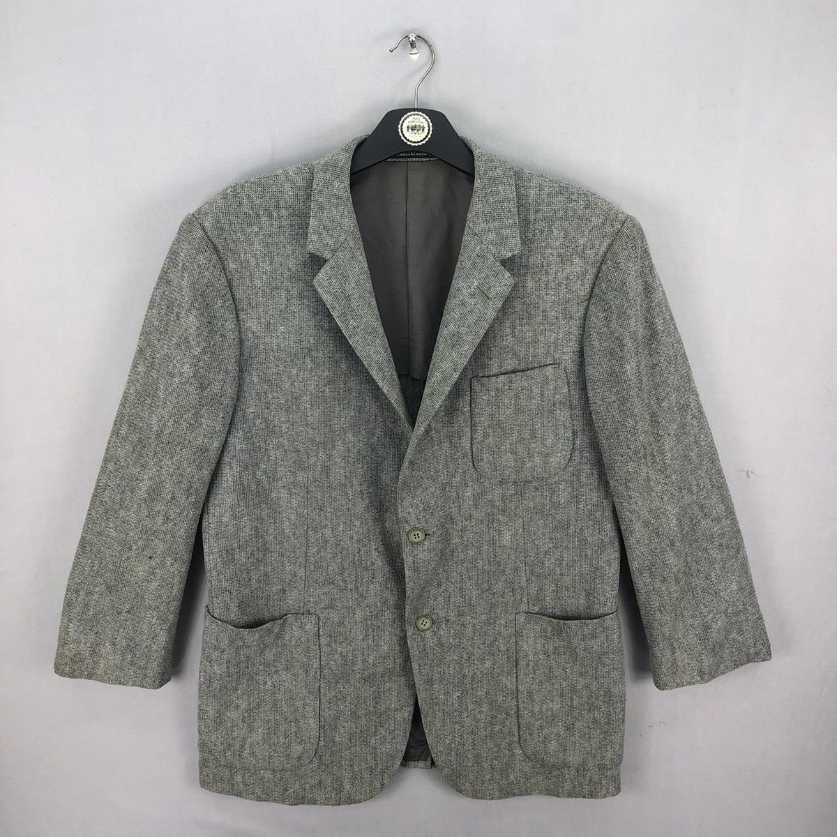 Japanese Brand Vintage 80's Takashimaya Blazer Burlap Fabric Size US M / EU 48-50 / 2 - 1 Thumbnail
