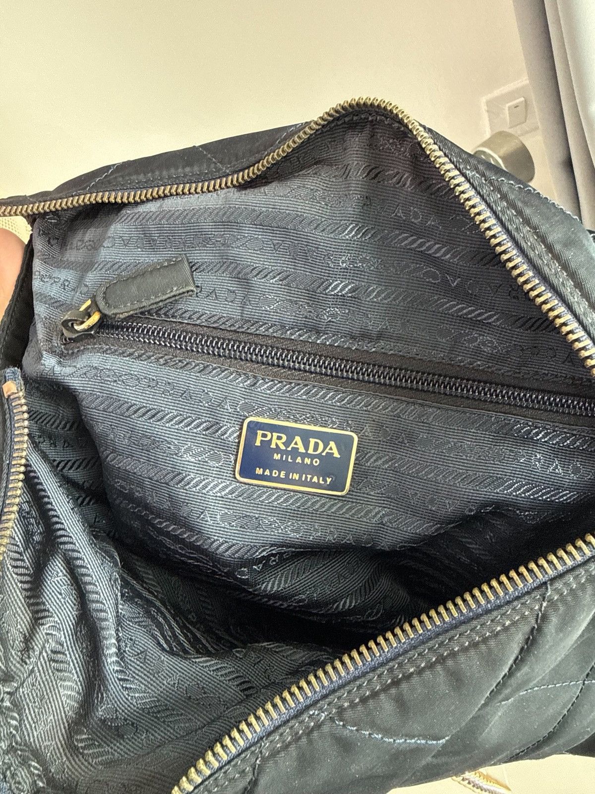 Prada Vintage Prada Logo Plaque Nylon Chain Bag Size ONE SIZE - 12 Thumbnail