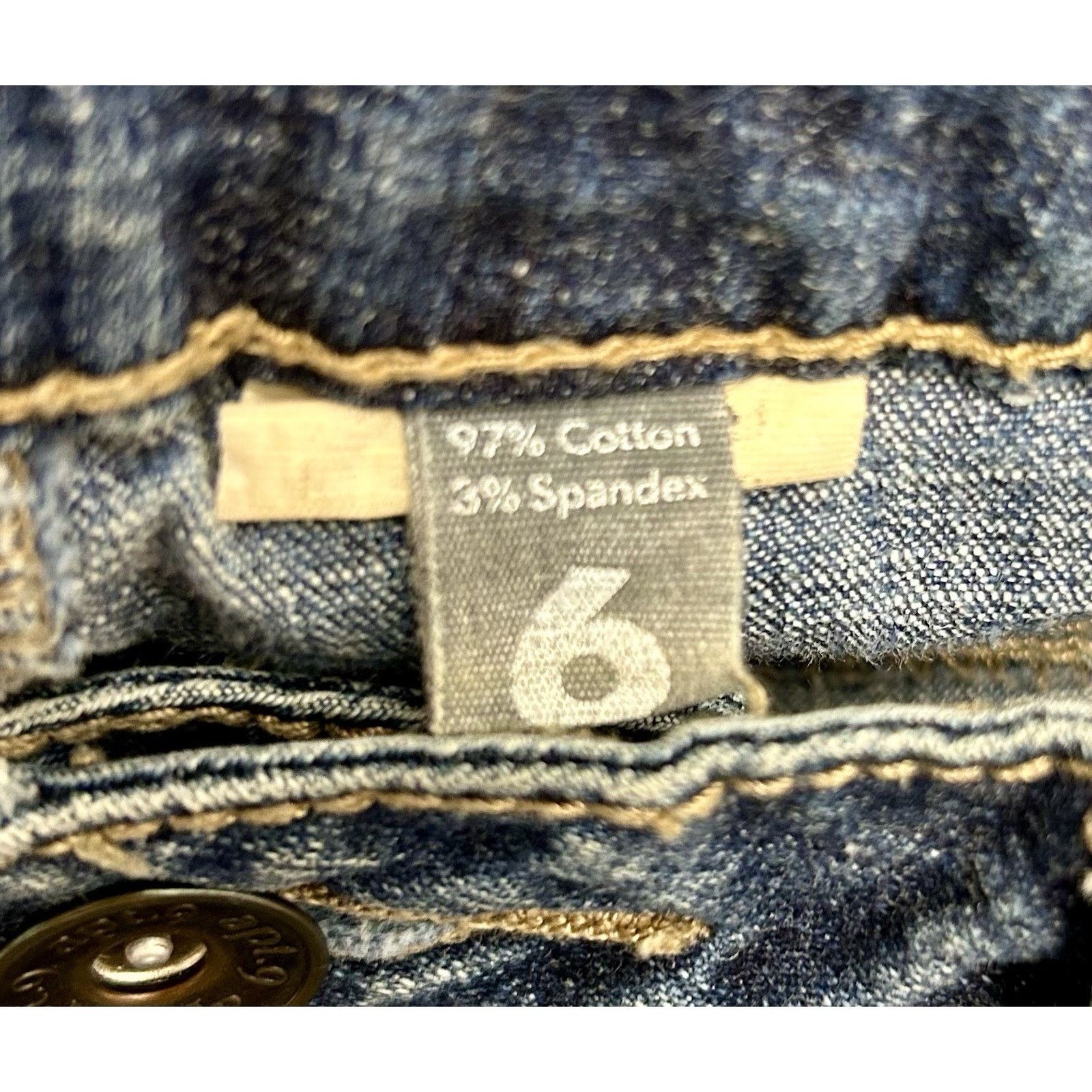 Apt. 9 APT.9 Jeans Women's size 6 Denim Stretch Mid Rise (30x29). Size 28" / US 6 / IT 42 - 3 Thumbnail