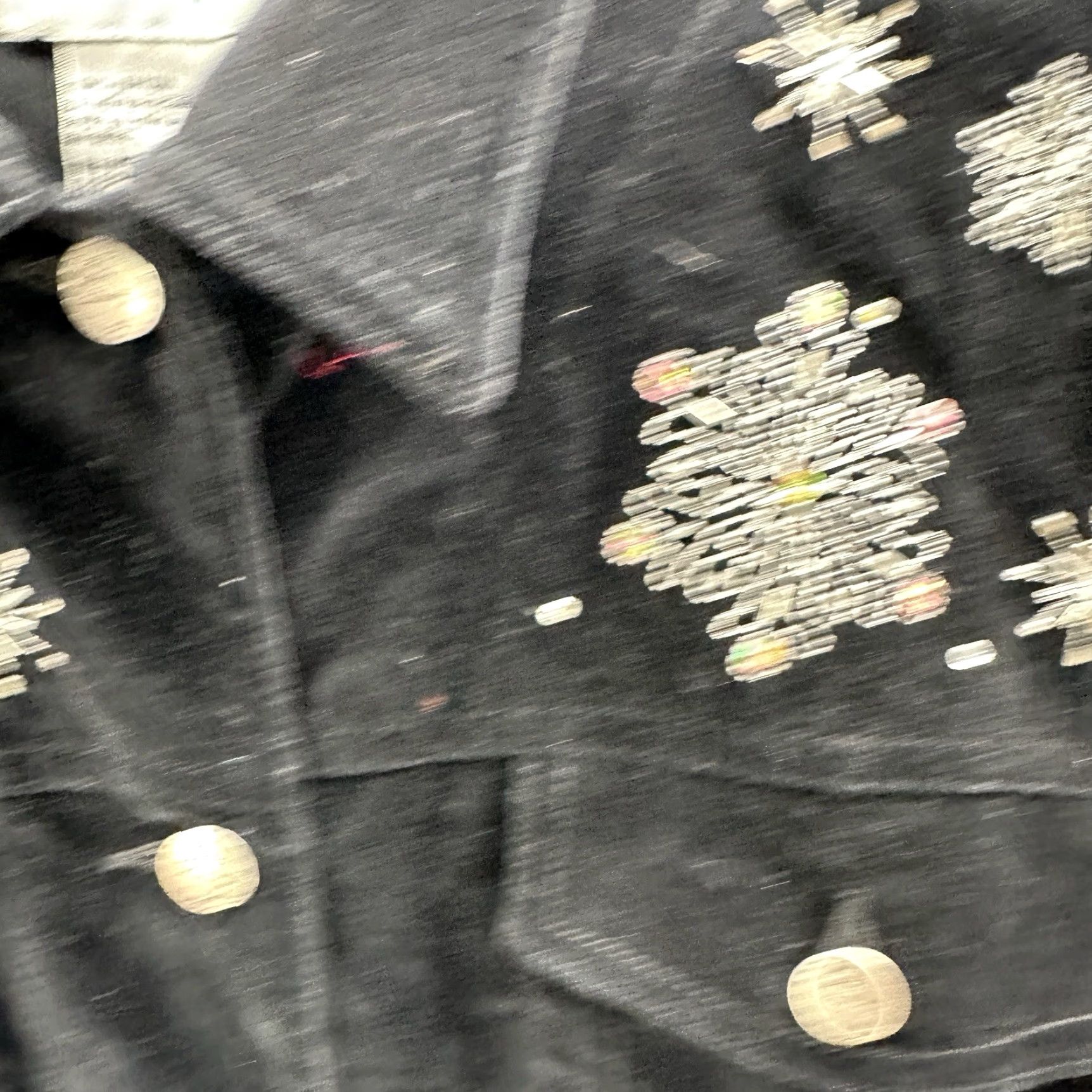 Quacker Factory Vintage Quacker Factory Women's Jacket M Black Velvet Fall Spring Winter Casual Beaded Embroidered 90s Size M / US 6-8 / IT 42-44 - 6 Thumbnail