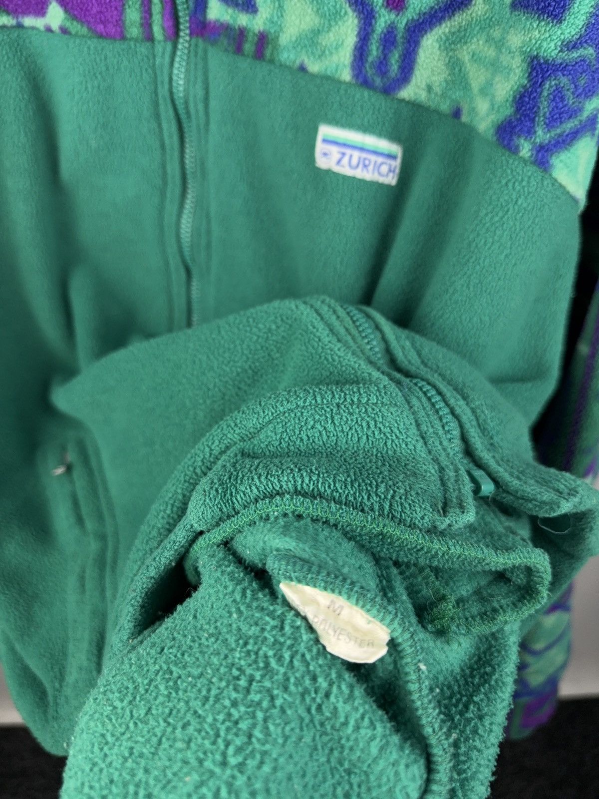 Vintage Vintage Zurich Fleece Jacket Tribal Aztec Pattern 90s Size US L / EU 52-54 / 3 - 6 Thumbnail