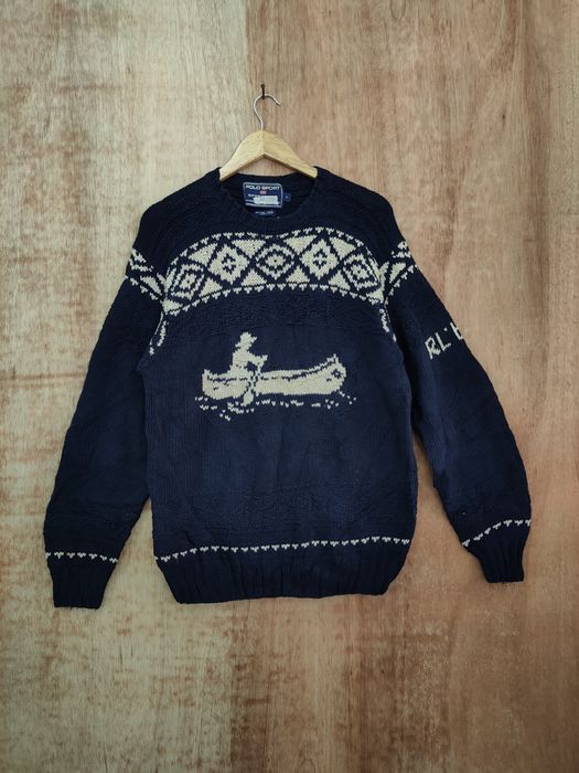 Polo Ralph Lauren Ralph Lauren fisherman handknit knitwear #46-139DLL Size US L / EU 52-54 / 3 - 11 Thumbnail