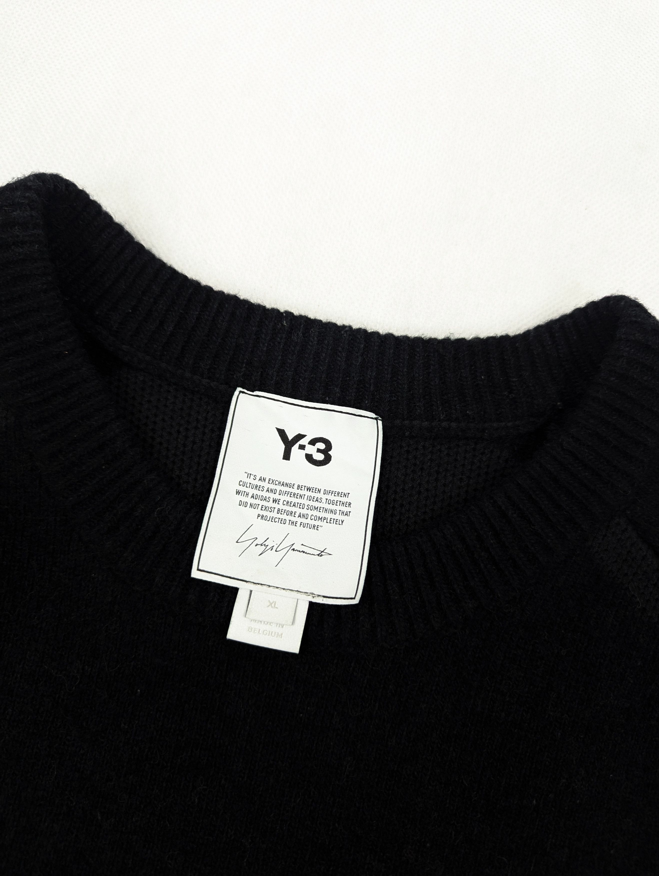 Y-3 Y-3 Yohji Yamamoto sweater knitwear crewneck wool XL Size US XL / EU 56 / 4 - 4 Thumbnail