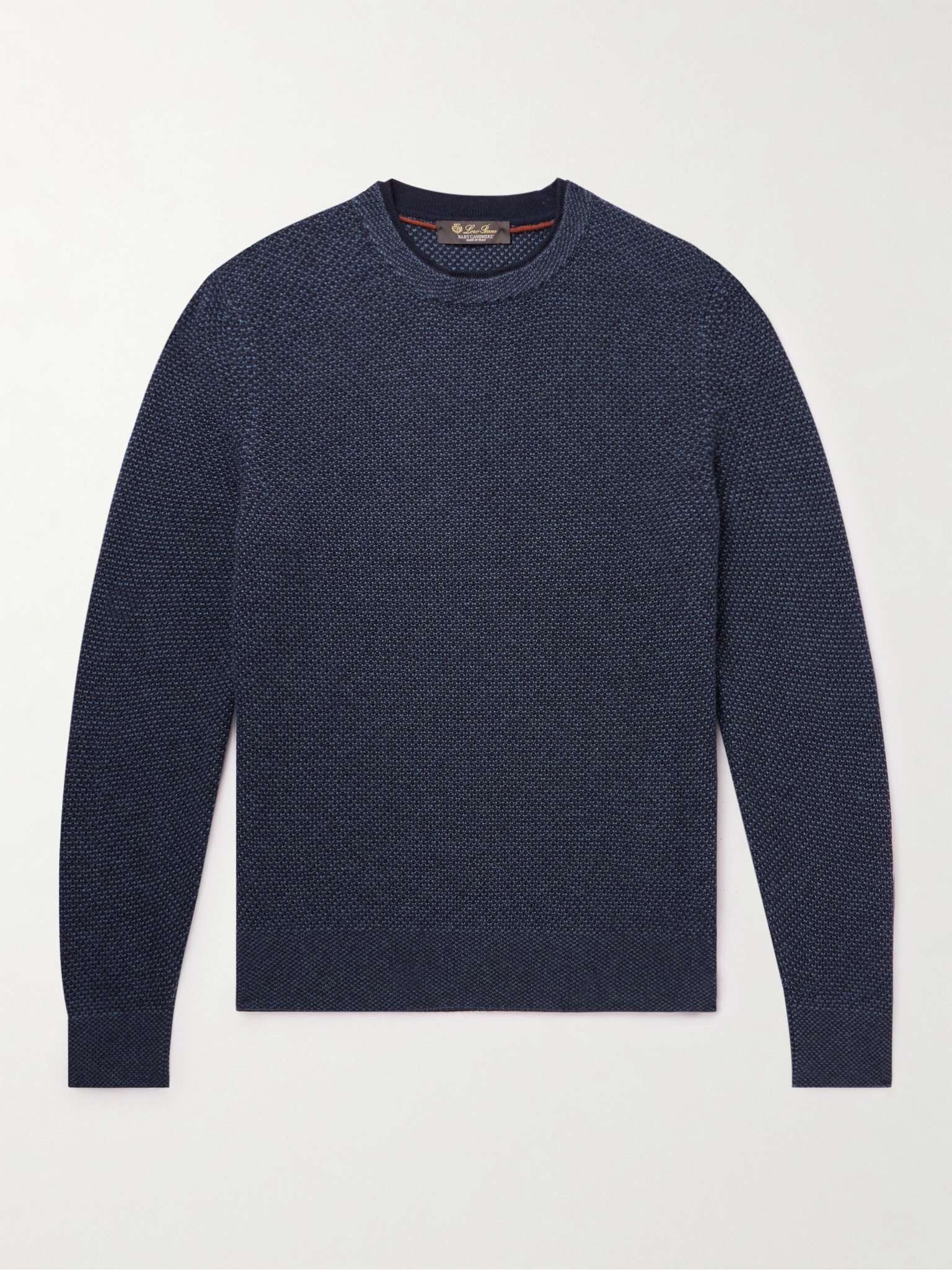 Loro Piana o1w1db10125 FAM7601 Crewneck Sweater in Navy Blue Size US L / EU 52-54 / 3 - 1 Thumbnail