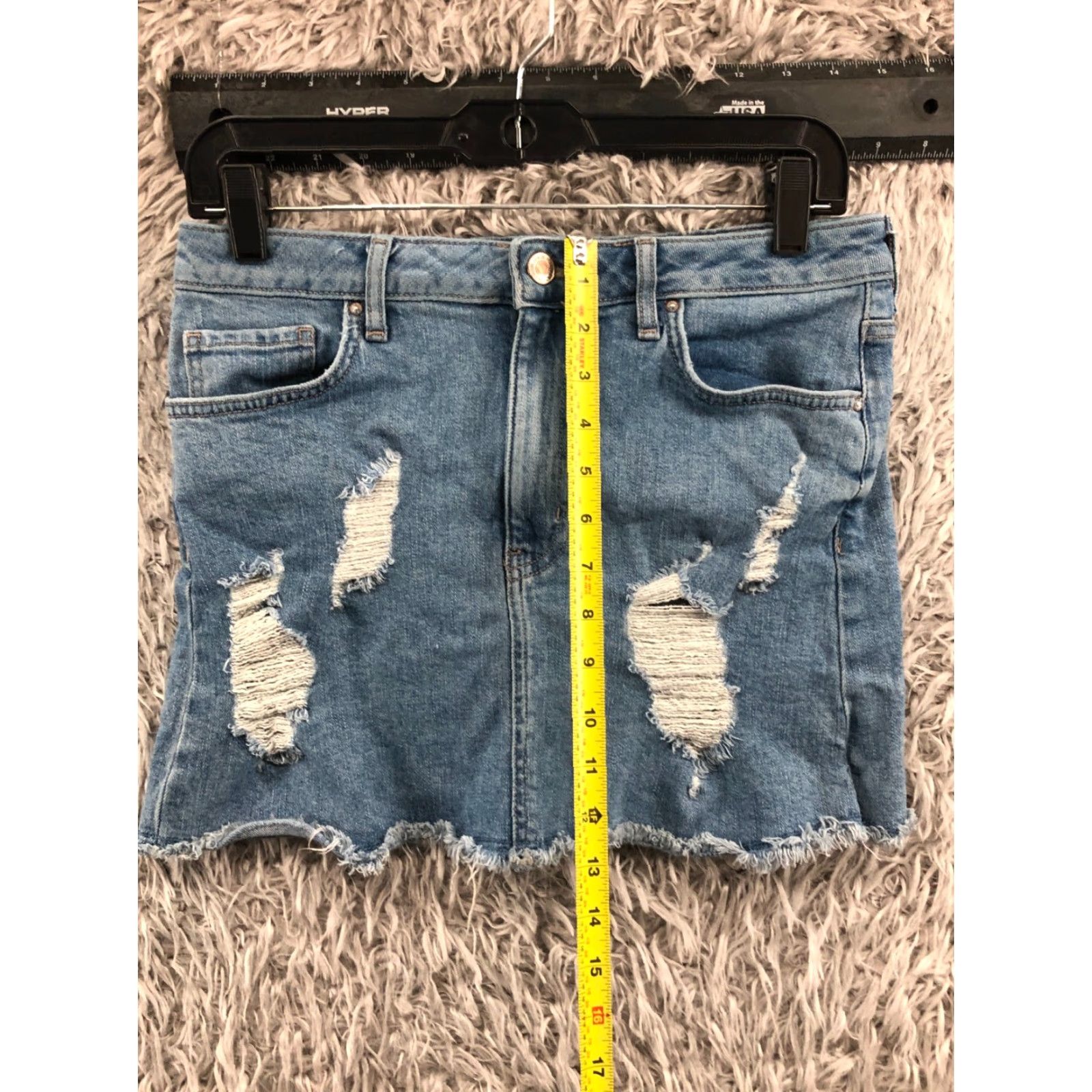 Forever 21 Forever 21 Skirt Women Midi Denim Blue 28 Regular --}} Size 28" / US 6 / IT 42 - 3 Thumbnail