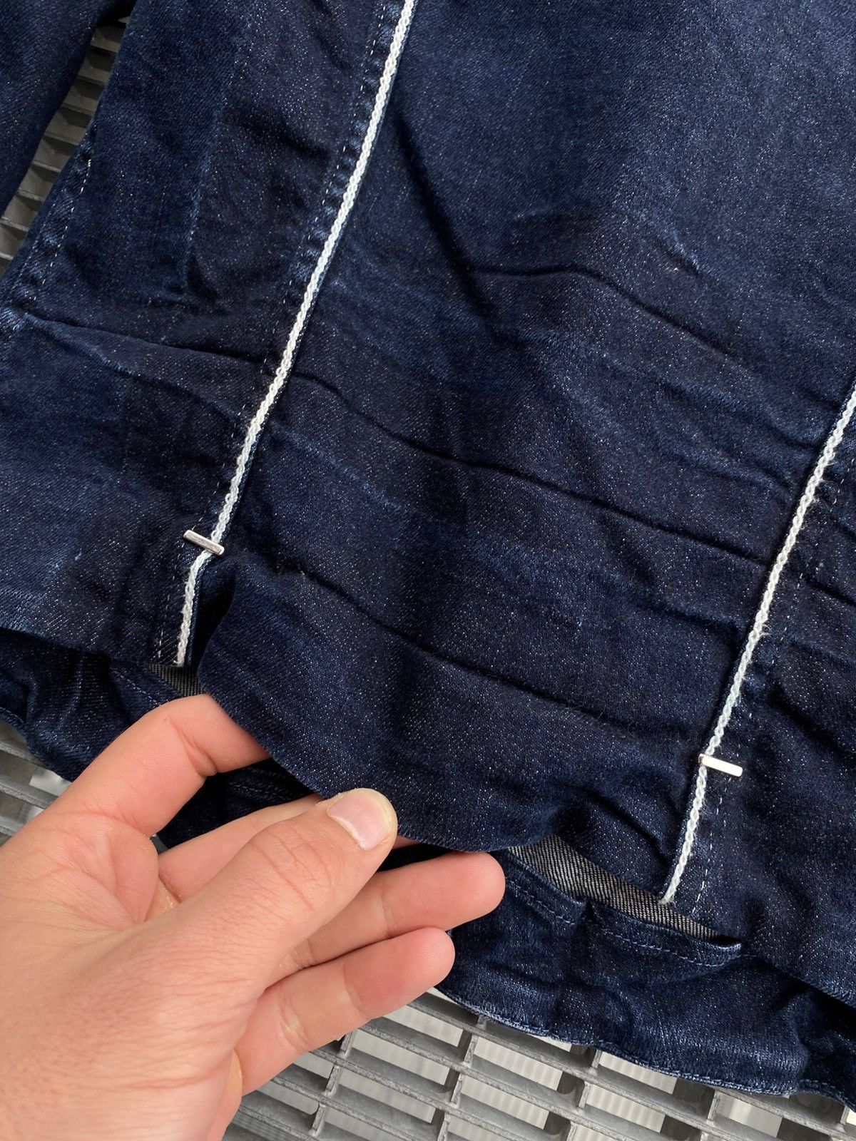 Designer High Everyday Couture Denim Jacket Size S / US 4 / IT 40 - 11 Thumbnail