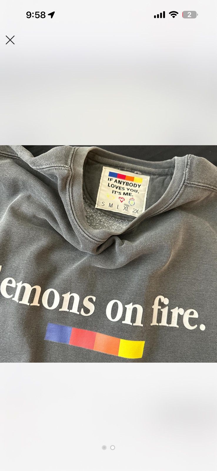 Other Lemons on fire crewneck Size US XL / EU 56 / 4 - 2 Thumbnail