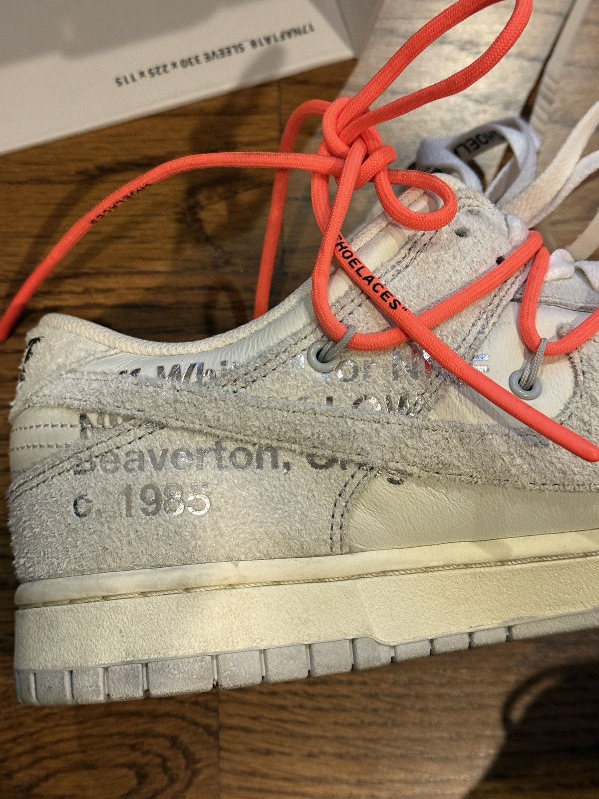 Nike × Off-White Nike Off-White Dunks Lot 11 size 11.5 Size US 11.5 / EU 44-45 - 13 Thumbnail