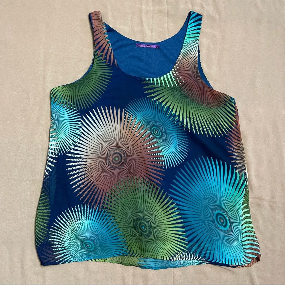Other Casual Freedom Abstract Print Sleeveless Top Size M Size M / US 6-8 / IT 42-44 - 5 Thumbnail