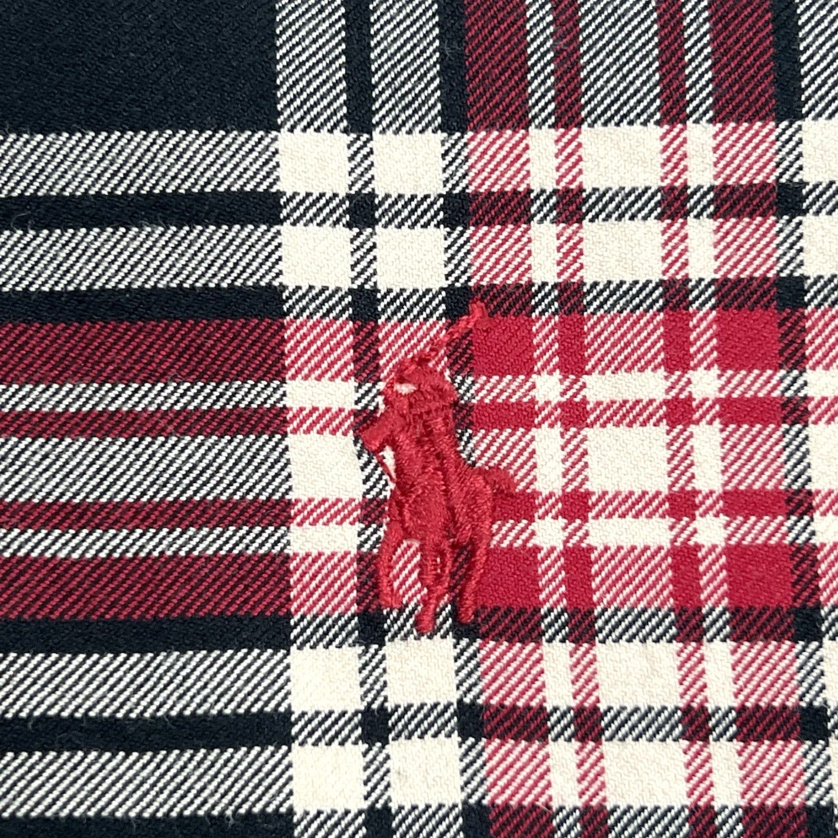 Polo Ralph Lauren VINTAGE Polo Ralph Lauren Flannel Shirt Mens XL Button-Down Black Red Plaid Pony Classic Fit Mens XL Black Black Red Plaid Polo Ralph Lauren Shirt Size US XL / EU 56 / 4 - 4 Thumbnail