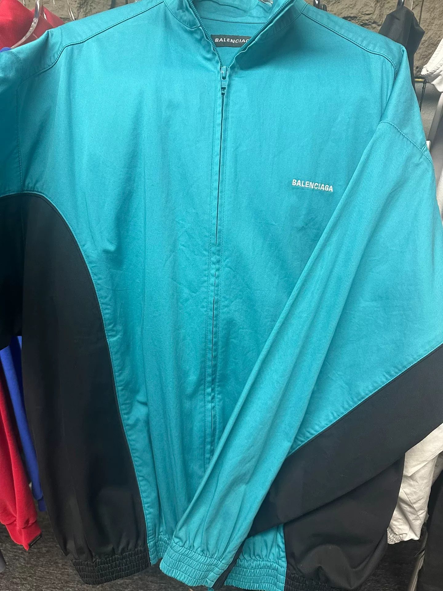 Balenciaga Balenciaga Blue Black Jacket Size US XS / EU 42 / 0 - 1 Thumbnail