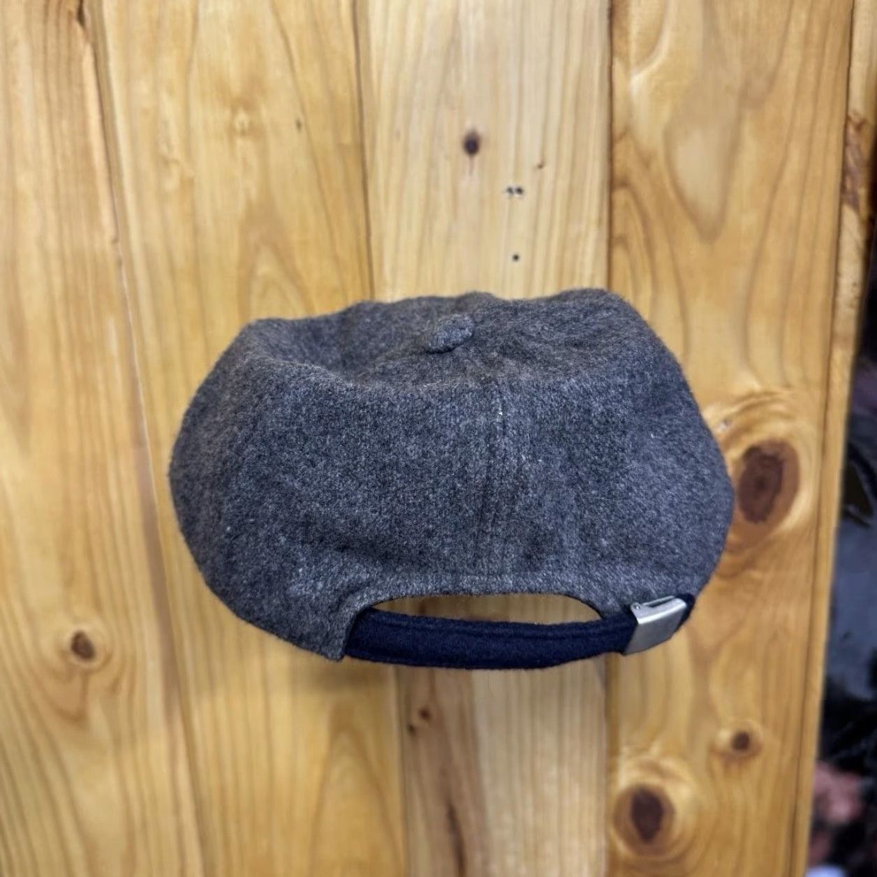 Vintage VINTAGE USA Hat Cap Strap Back Mens Gray Navy Wool Baseball Embroidered Style Size ONE SIZE - 3 Thumbnail