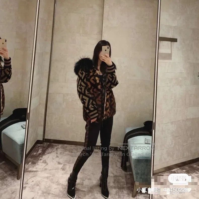 Fendi Fendi Mink fur old flower patterned hooded coat, reversibl Size XS / US 0-2 / IT 36-38 - 8 Thumbnail