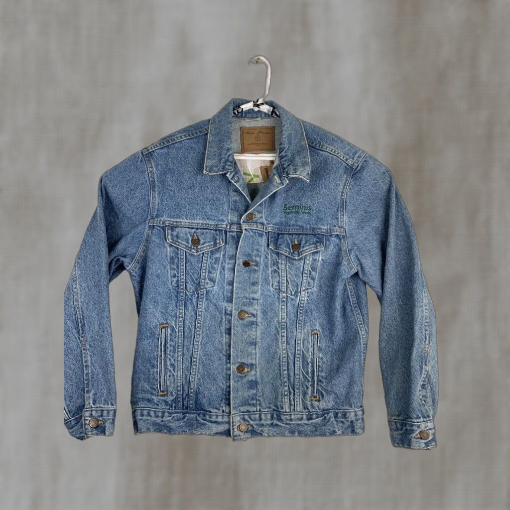 Vintage VINTAGE Three Rivers Denim Jacket Mens Large Blue USA Jean Jacket Men Size US 33 - 1 Thumbnail