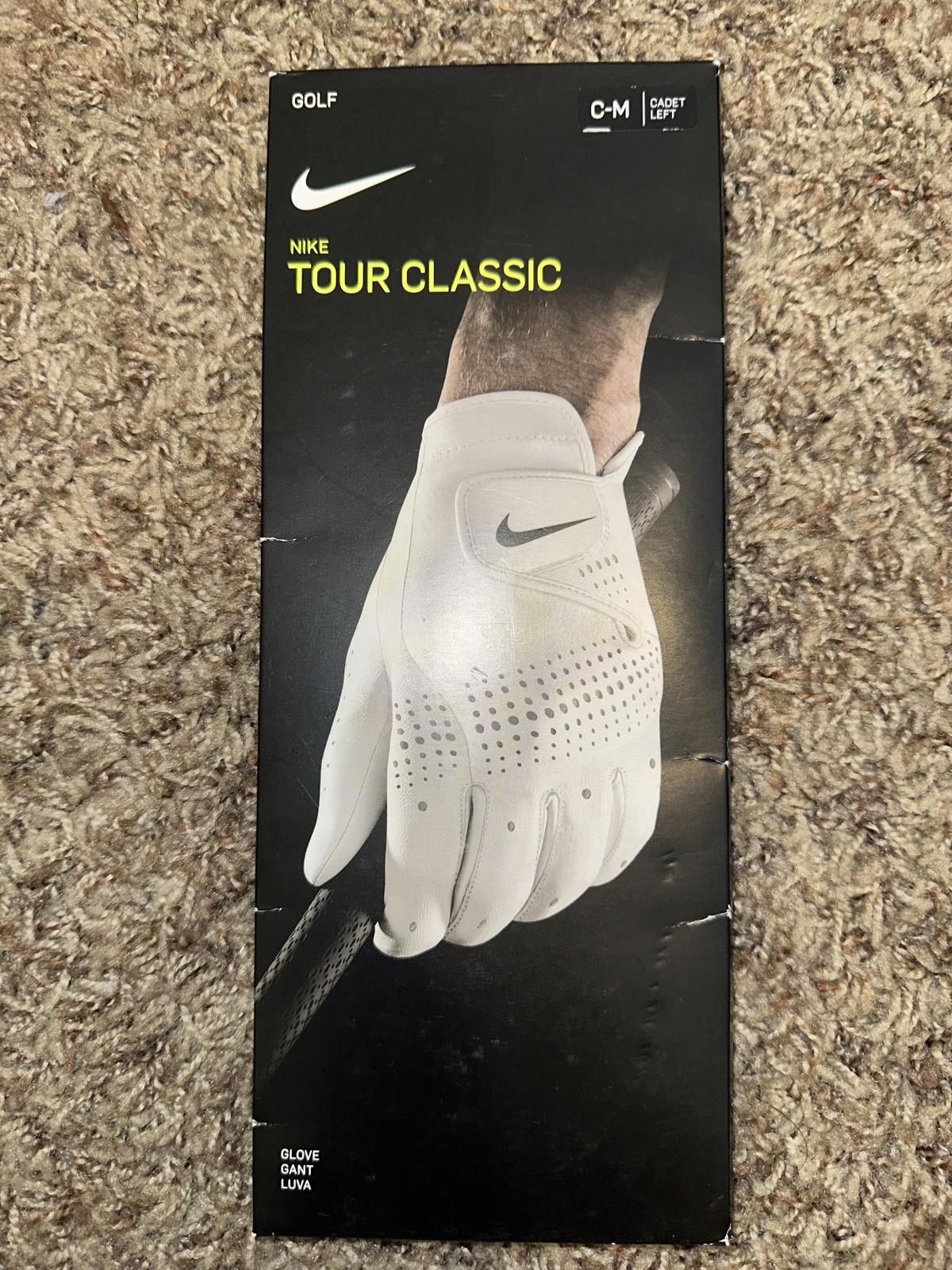 Nike Nike Tour Classic Men’s Regular White Left Golf Glove New Size ONE SIZE - 1 Thumbnail