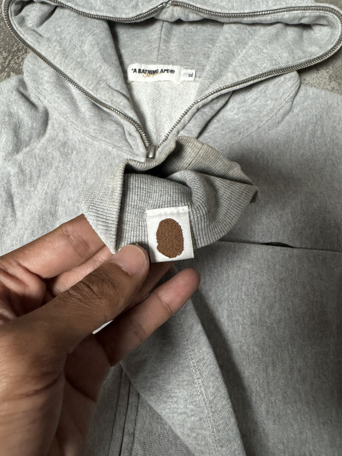 Bape VINTAGE BABY MILO BY BATHING APE GREY HOODIE WITH ZIPER Size US XL / EU 56 / 4 - 10 Thumbnail