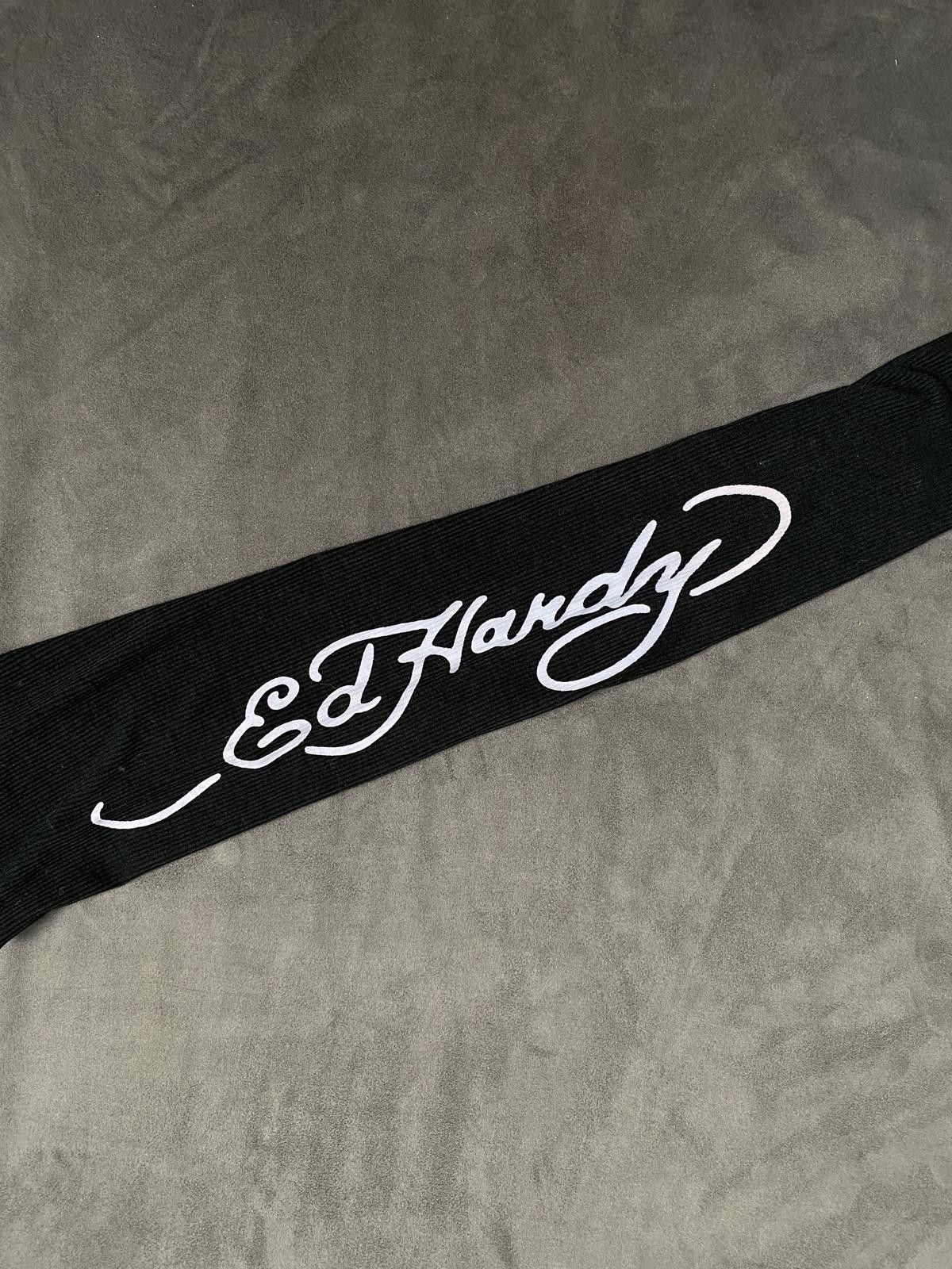 Ed Hardy Ed Hardy Tiger Rose Black Thermal Long Sleeve Notched Tee M Size M / US 6-8 / IT 42-44 - 4 Thumbnail