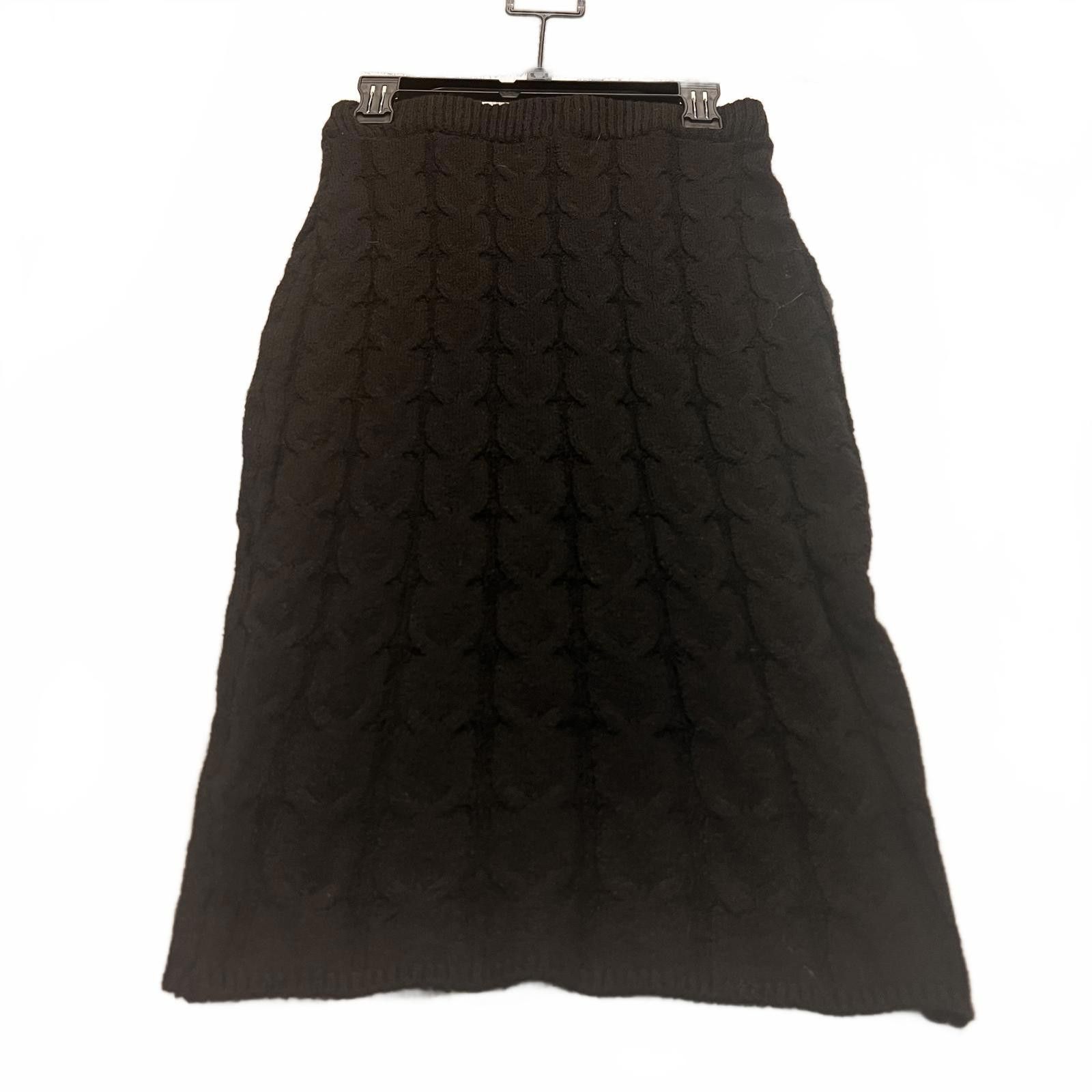 Other Black Cable Knit Two-Piece Sweater Set with Skirt Size ONE SIZE - 2 Thumbnail