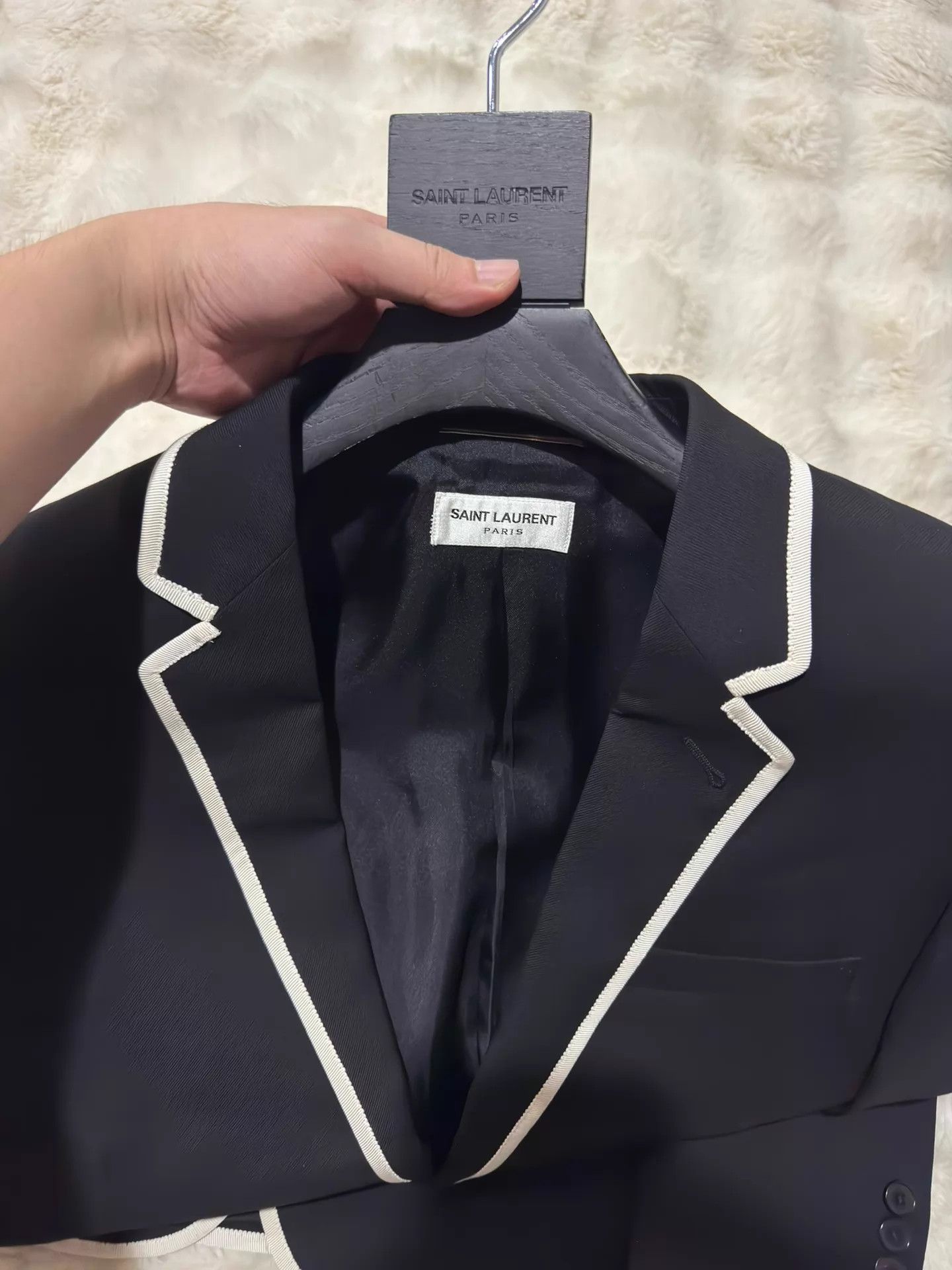 Saint Laurent Paris Saint Laurent SLP Black & White Men's Suit 50 New With Tags Size 50R - 3 Thumbnail