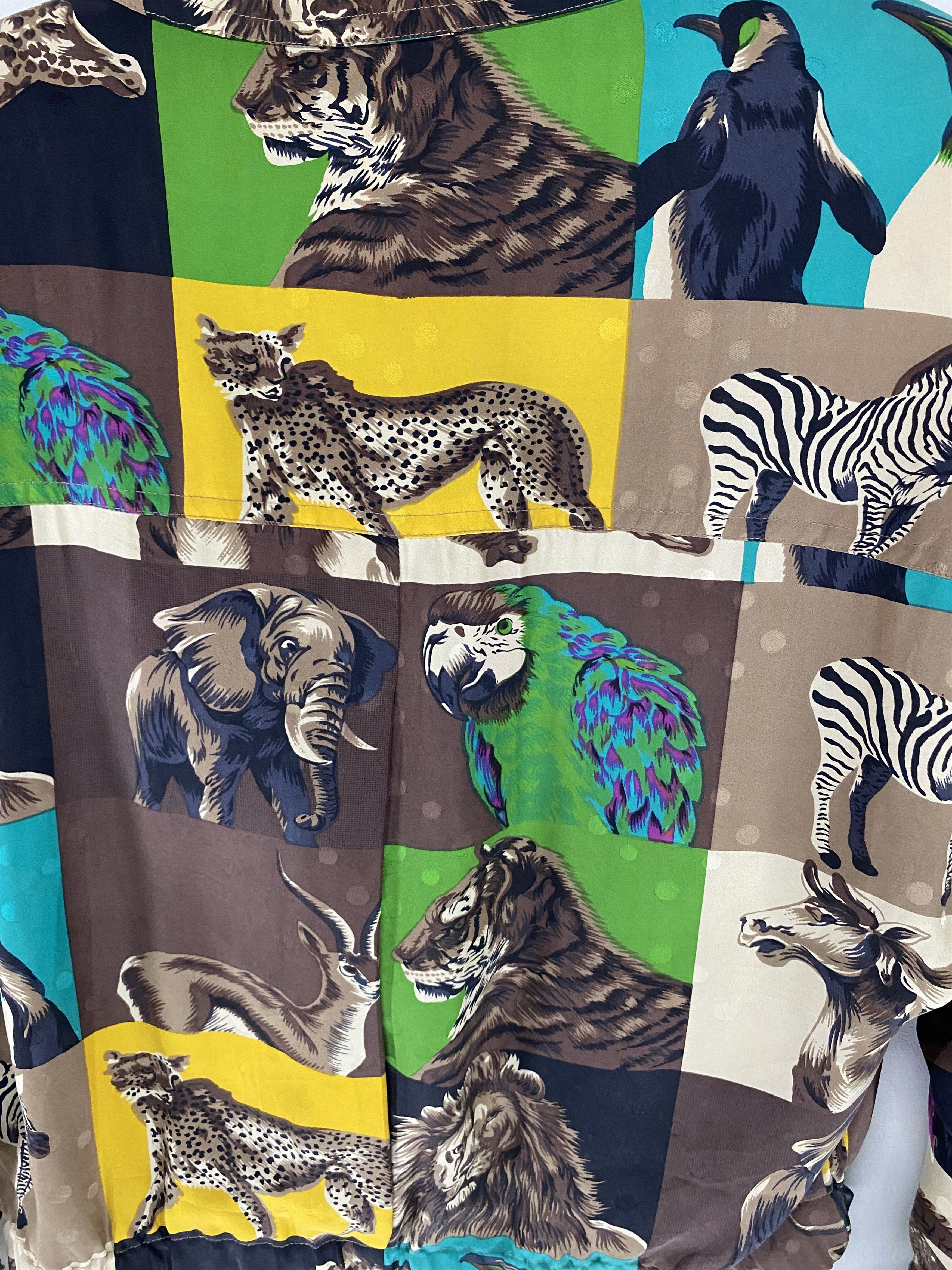 Designer × Japanese Brand Trevira pop art animal print silk bomber jacket Size S / US 4 / IT 40 - 7 Thumbnail