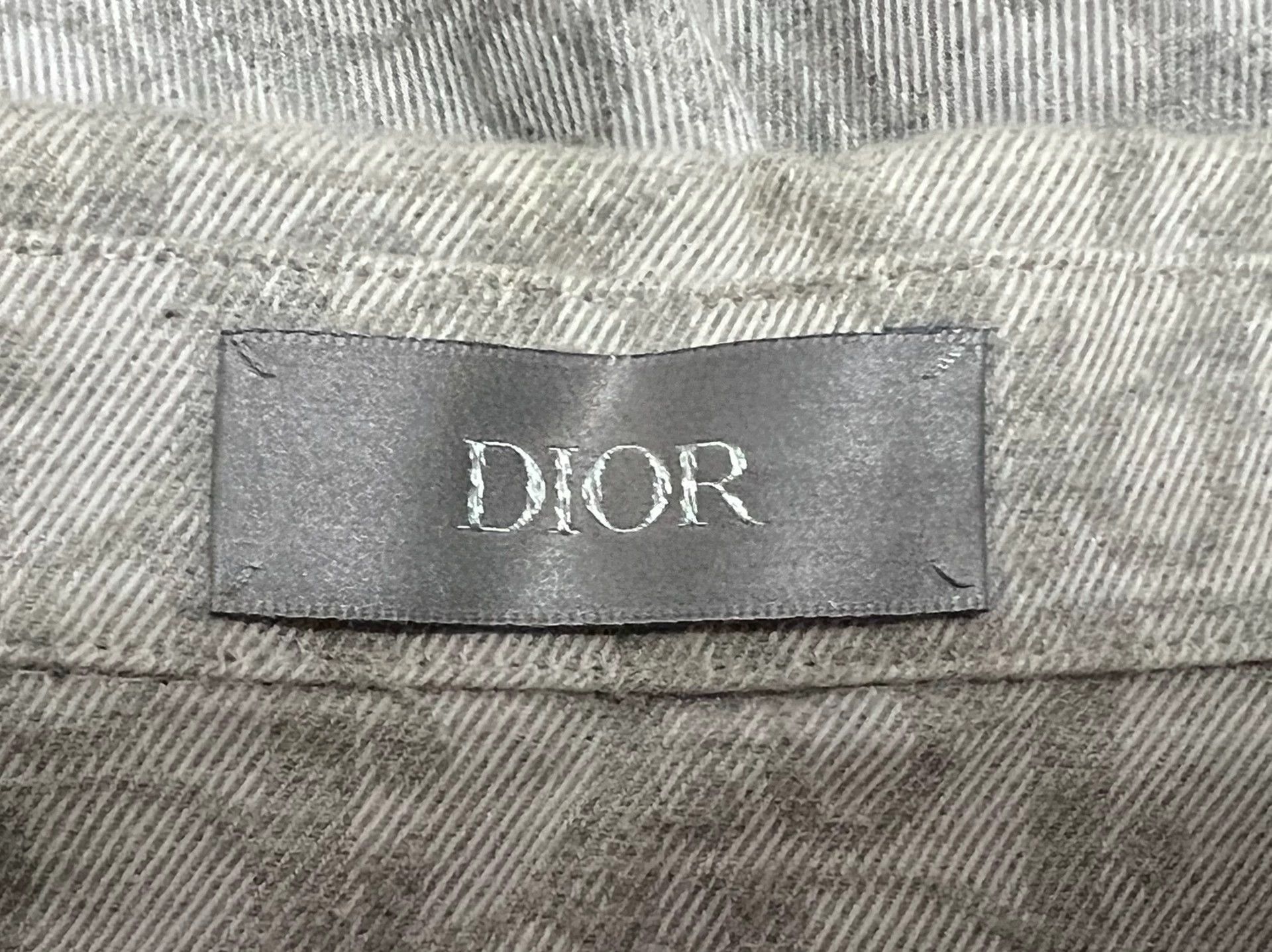 Dior Dior Oblique Half-Zip Oversize Shirt Jacket Gray 41 Size US L / EU 52-54 / 3 - 3 Thumbnail