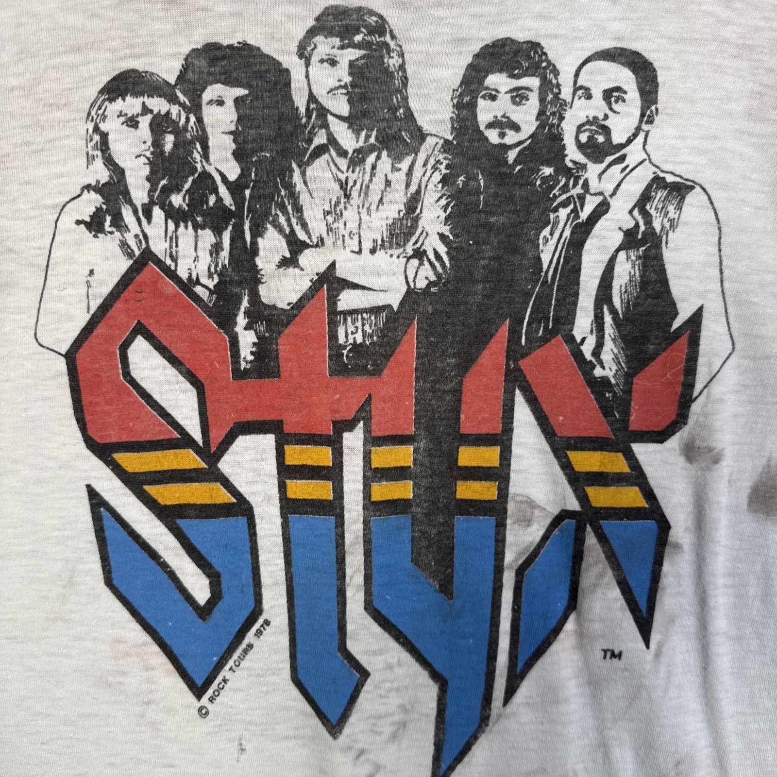 Band Tees Vintage Styx Shirt Small Blue 70s 1979 Tour Band Tee Music Size US S / EU 44-46 / 1 - 2 Thumbnail