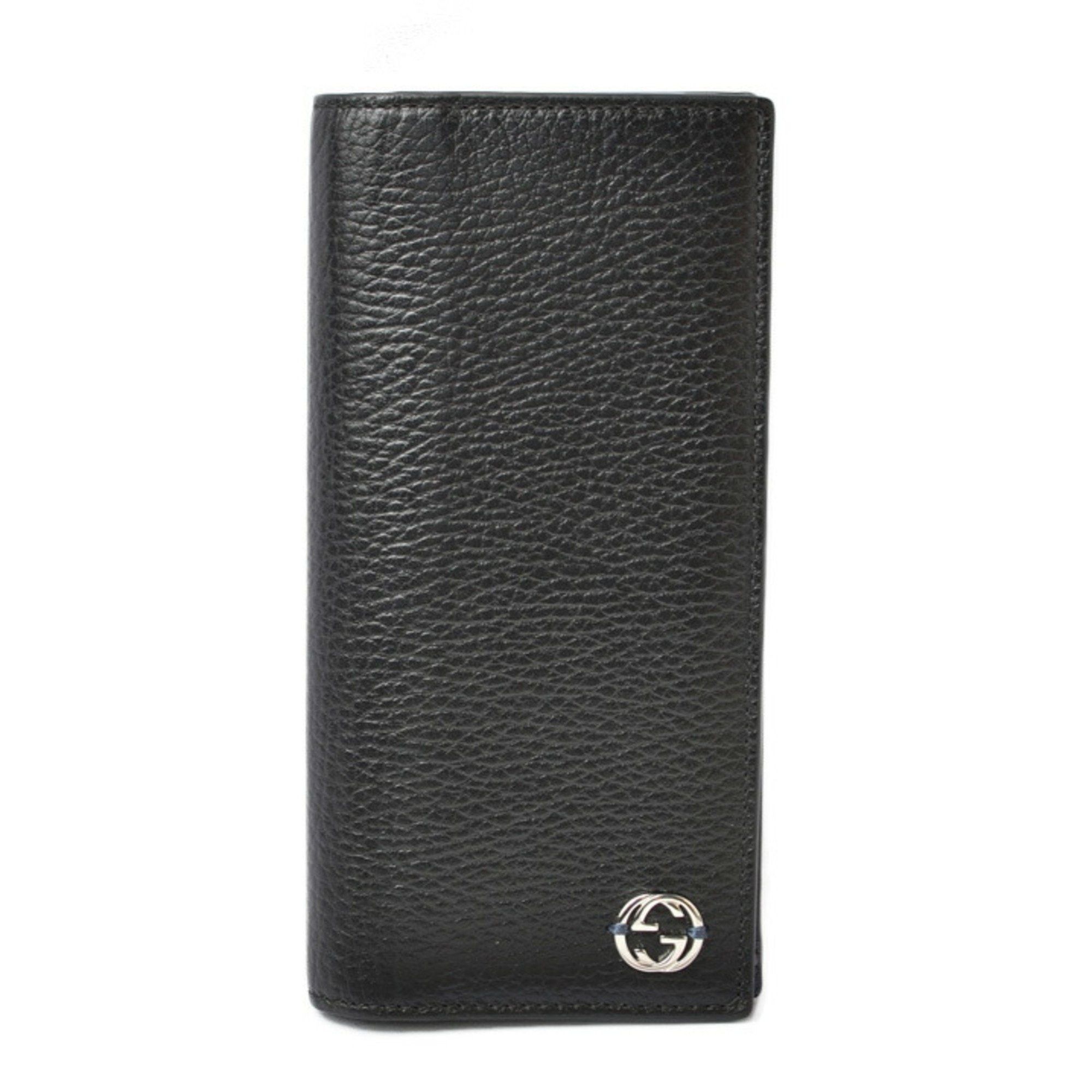 Gucci Gucci Wallet Men's Bi-fold GUCCI Long Interlocking G INTERLOCKING Bicolor Black Blue 610467 CAO2N 1040 Size ONE SIZE - 1 Thumbnail