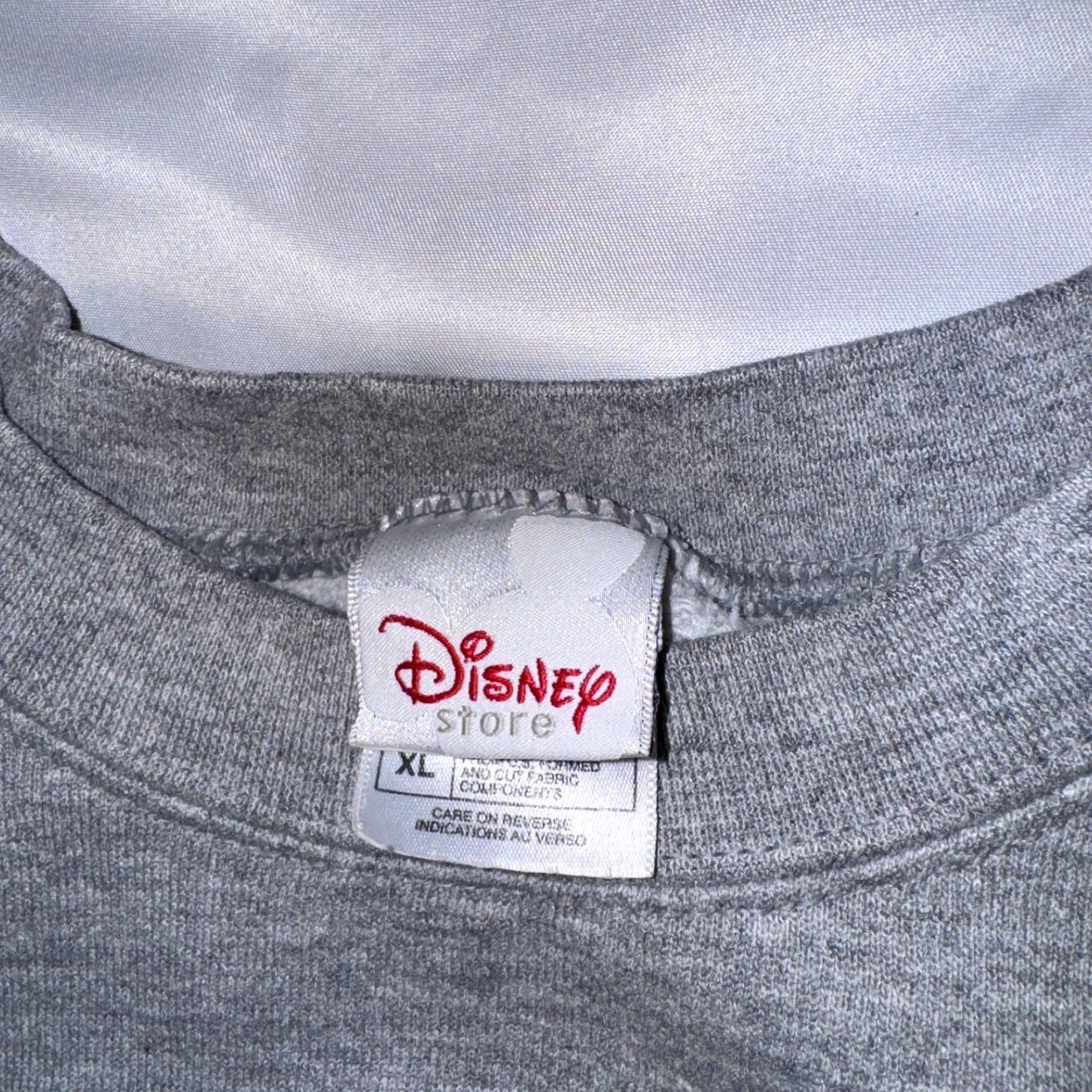 Disney VINTAGE Disney Mickey Mouse Sweatshirt XL Gray AOP Graphic Embroidered Logo Crew Neck Cotton Polyester Blend Fleece Unisex Adults 90s Pullover Size US XL / EU 56 / 4 - 2 Thumbnail