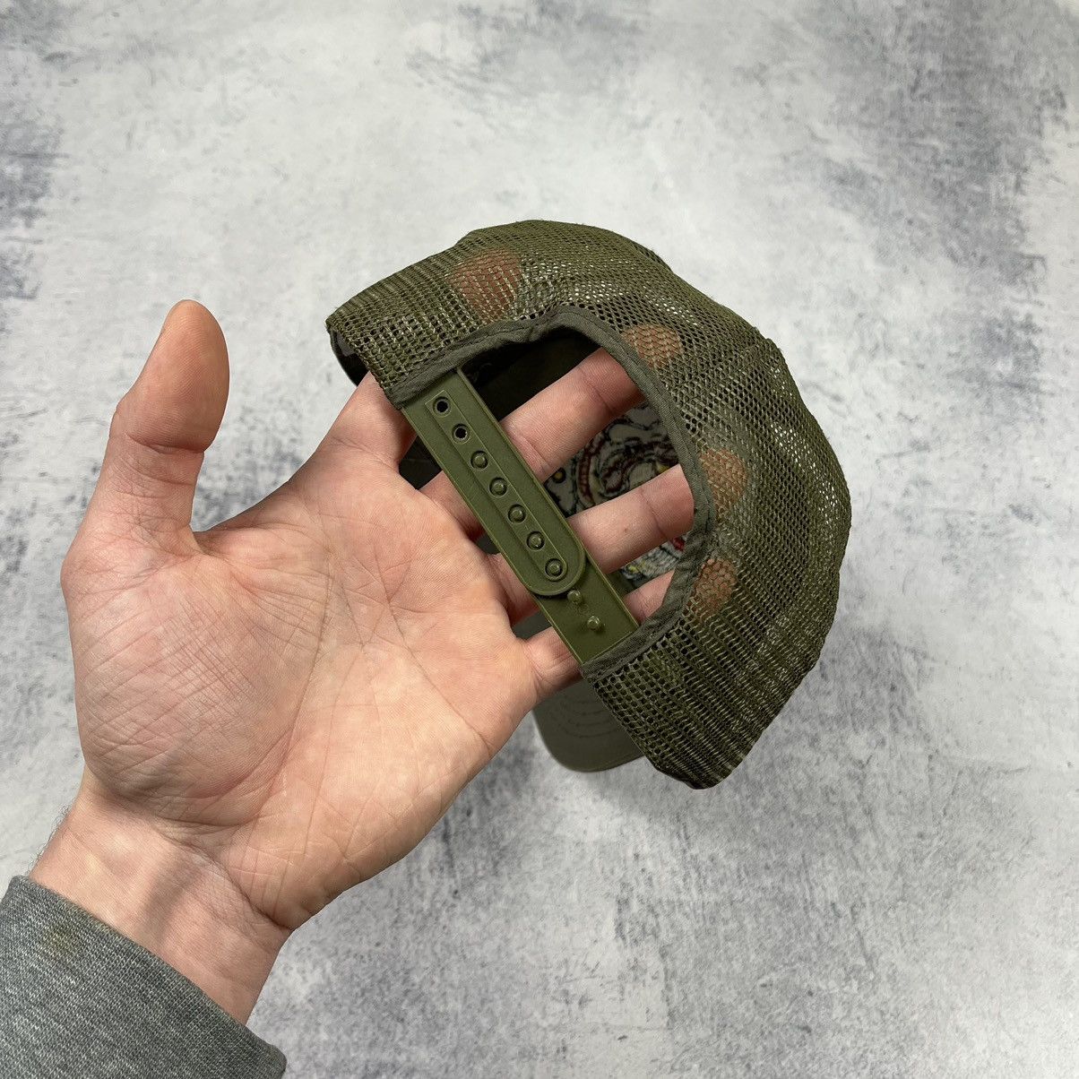 Ed Hardy Vintage Ed hardy bulldog big logo y2k trucker cap 90’s Size ONE SIZE - 7 Thumbnail