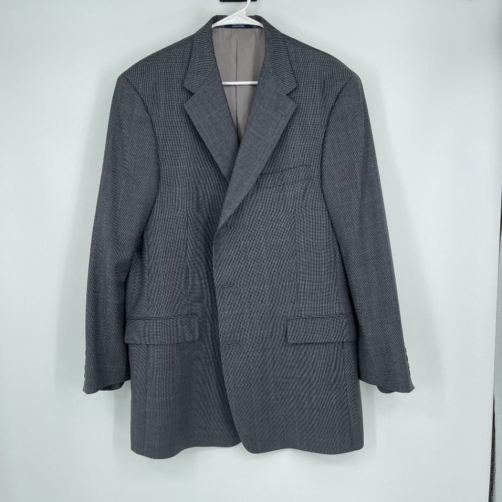 Ted Baker Ted Baker Windorbane Plaid Grey Textured Suit Jacket 46L Size US S / EU 44-46 / 1 - 1 Thumbnail