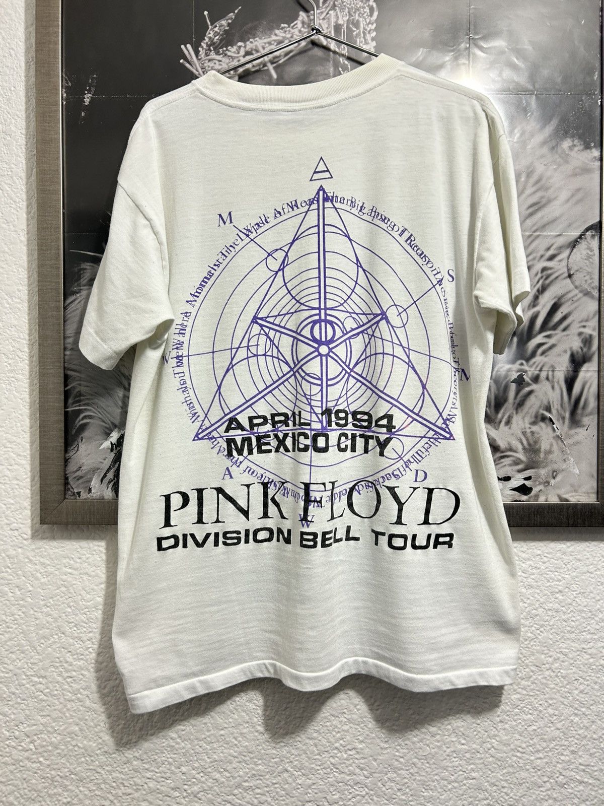 Vintage 1994 Pink Floyd Division Bell Mexico Tour Size US L / EU 52-54 / 3 - 3 Thumbnail
