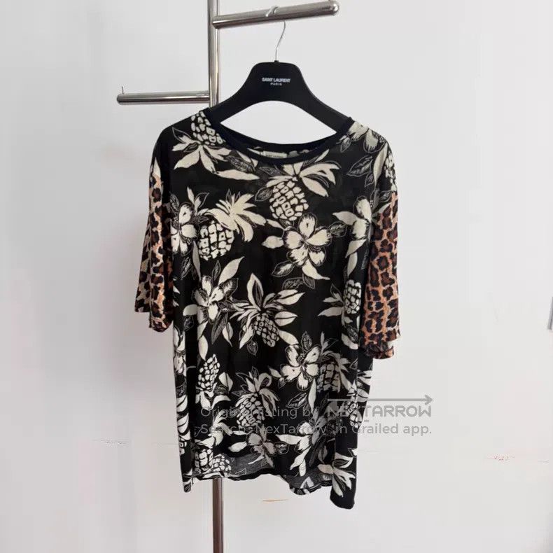 Saint Laurent Paris Saint Laurent Paris Hawaiian Pineapple Leopard Print Patch Size US M / EU 48-50 / 2 - 1 Thumbnail