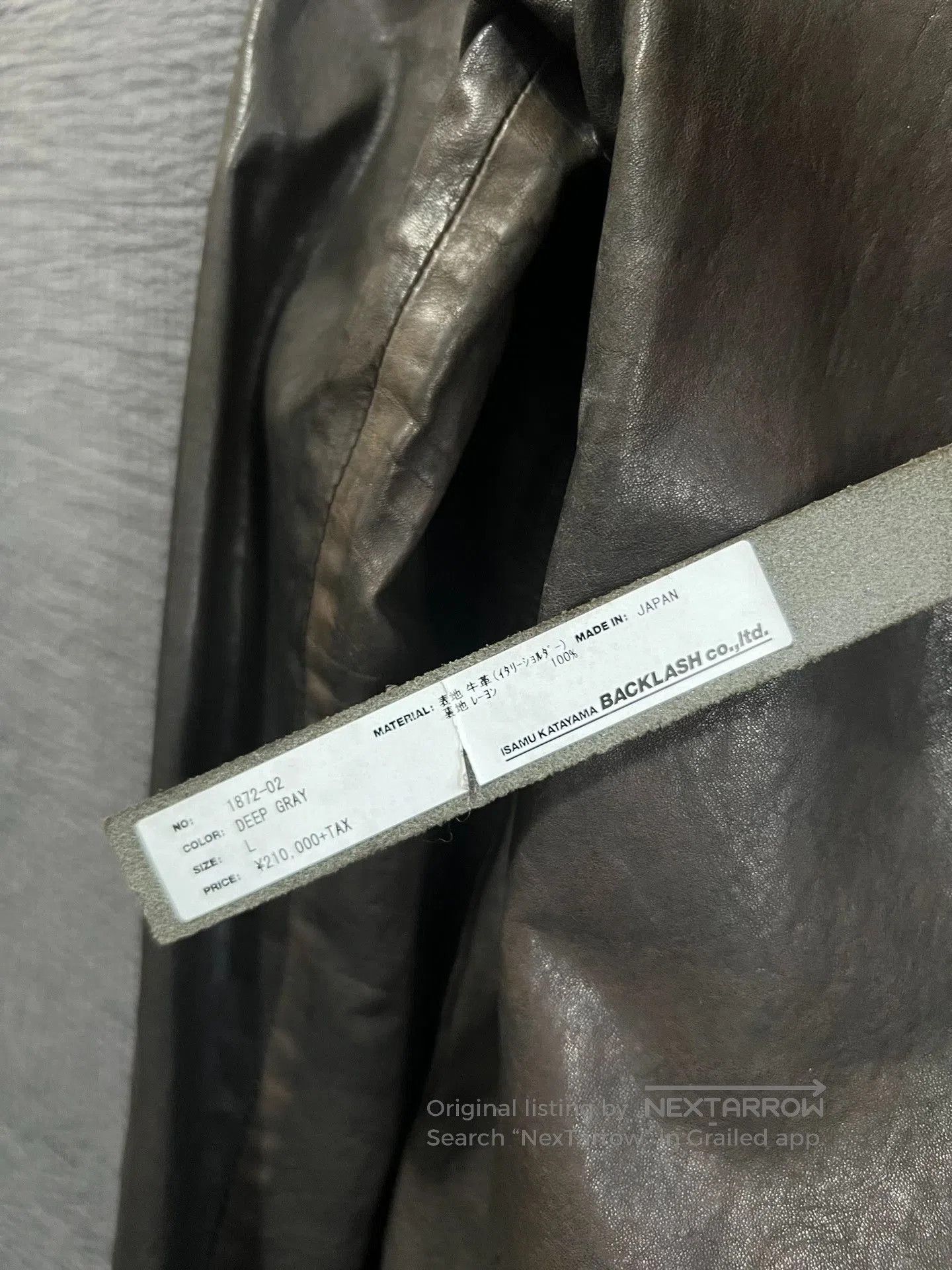Isamu Katayama Backlash black italian leather rider jacket. Size US L / EU 52-54 / 3 - 6 Thumbnail