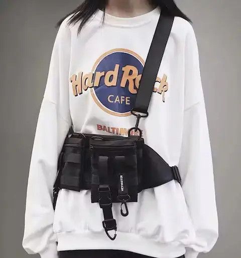 Japanese Brand × Vintage Utility grunge 3 way buckle crossbody belt bag fanny pack Size ONE SIZE - 1 Thumbnail