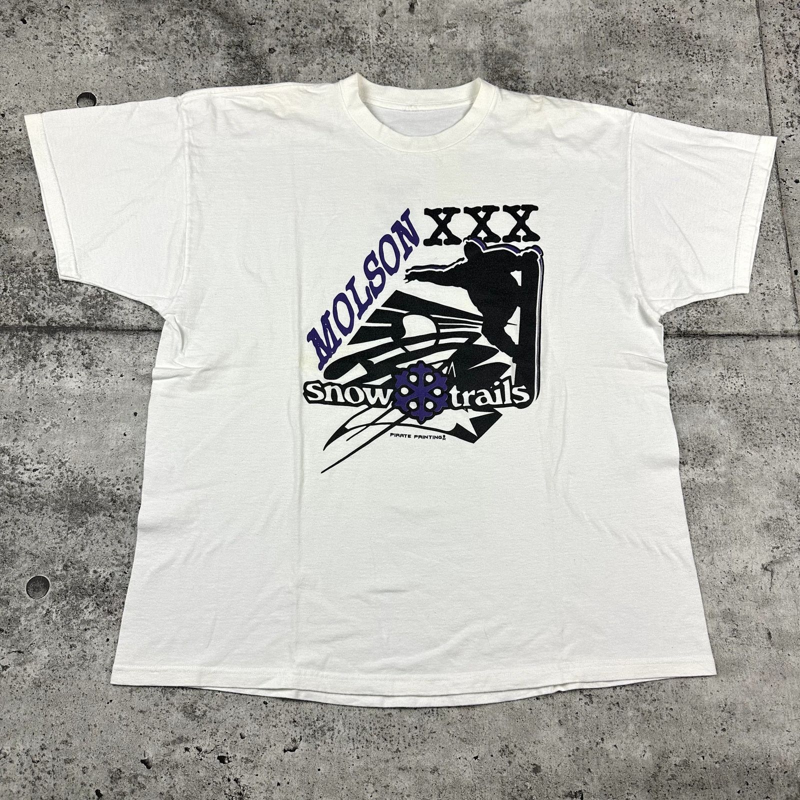 Vintage Molson Snow Trails Shirt XXL Skiing Snowboarding Size US XXL / EU 58 / 5 - 1 Thumbnail