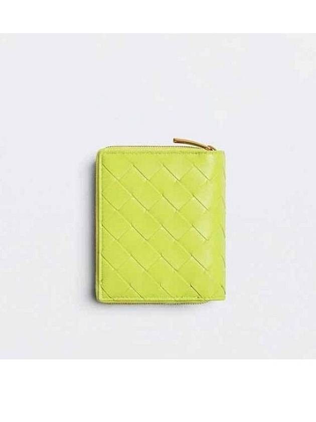 Bottega Veneta o1n1vont1224 Size: OS / Bi-Fold Zip Wallet in Yellow Size ONE SIZE - 2 Thumbnail