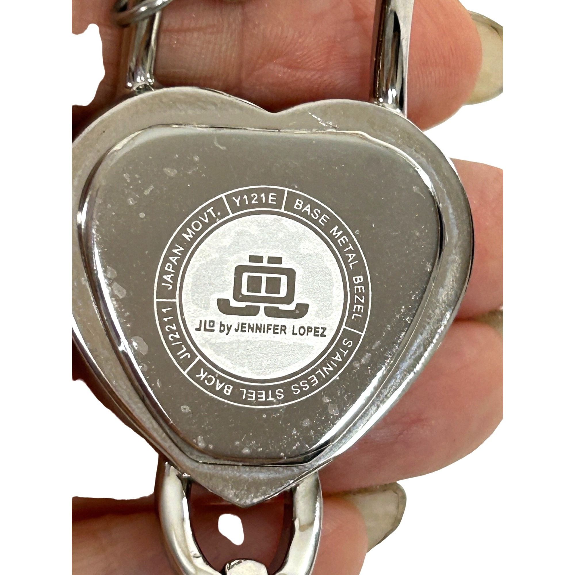 Fossil × Jennifer Lopez Jennifer Lopez Heart Wristwatch Vtg Lock Key Charms White Mo Size ONE SIZE - 10 Thumbnail